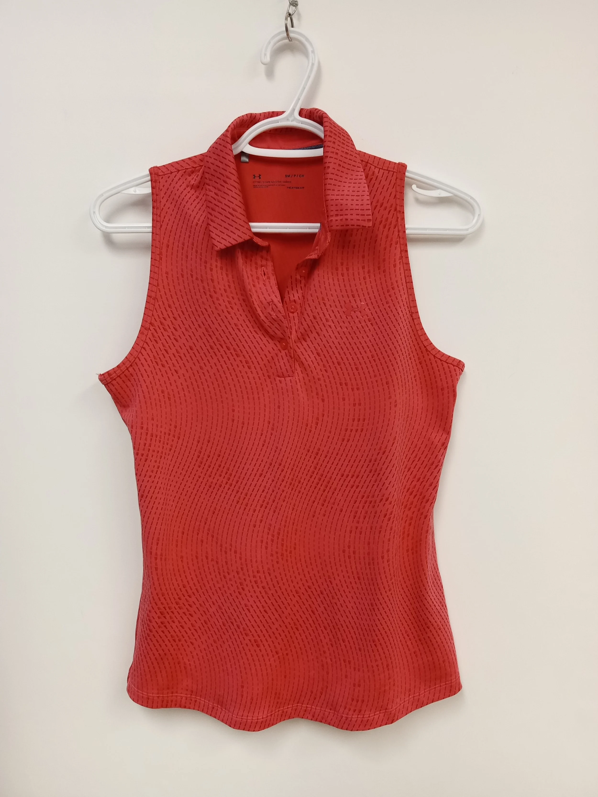 Haut sport sans manches, Rose avec motifs, UNDER ARMOUR, S