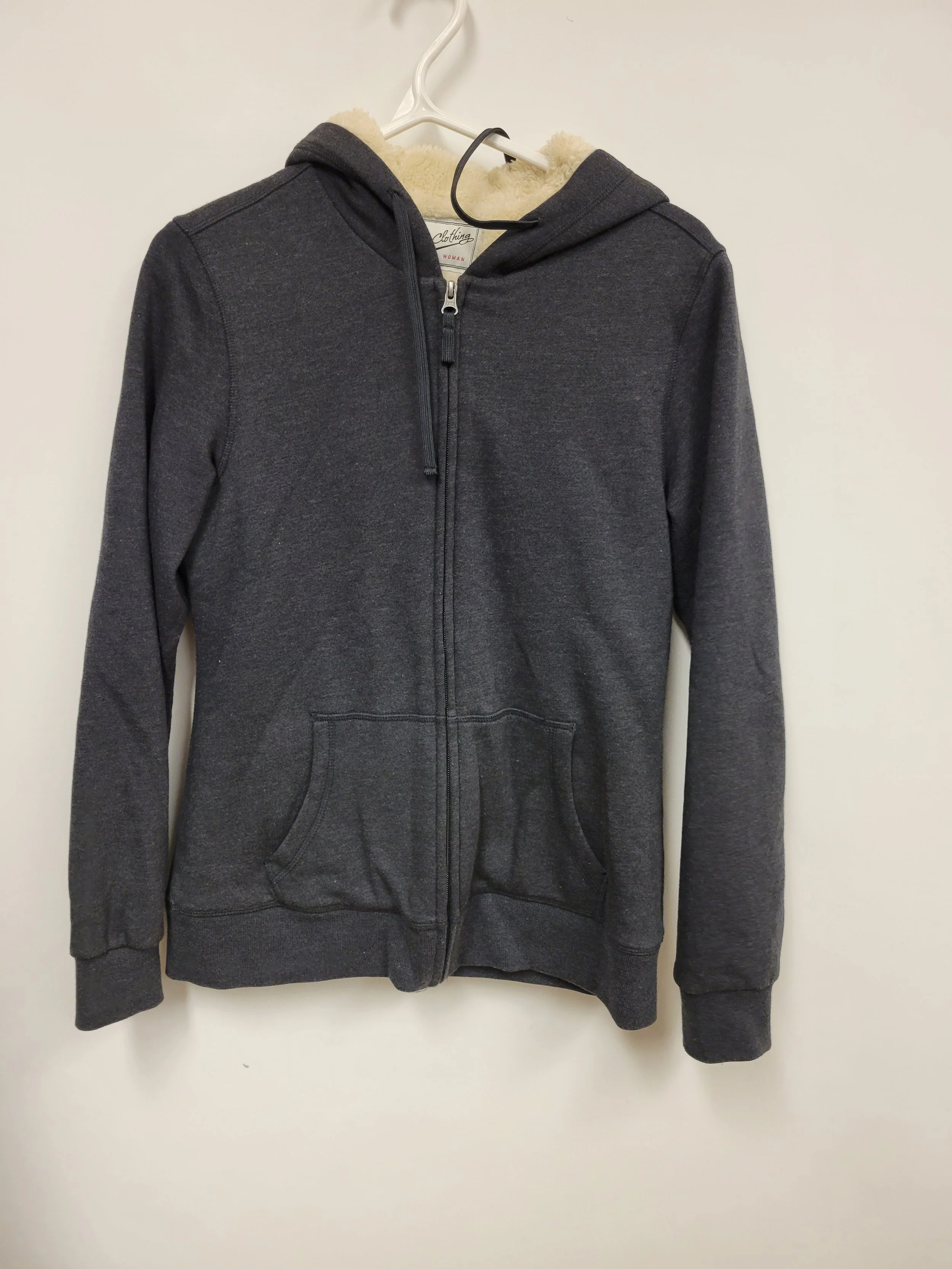 Veste grise doublure peluche beige, BC Clothing, S