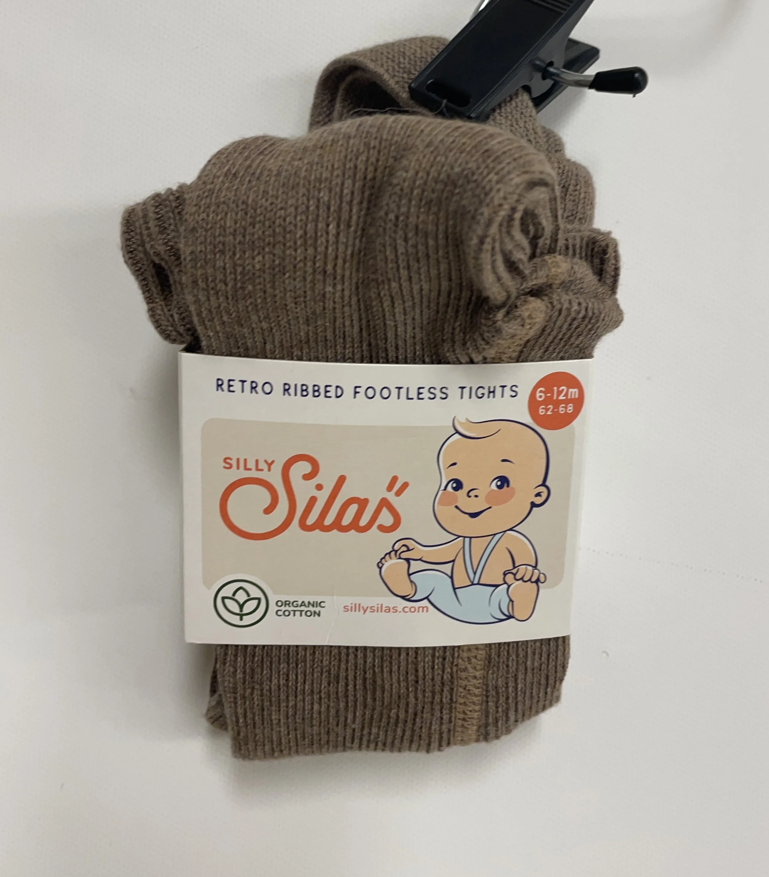 NEUFS, collants sans pieds côtelés rétro, SILLY SILAS, 6 à 12 mois.