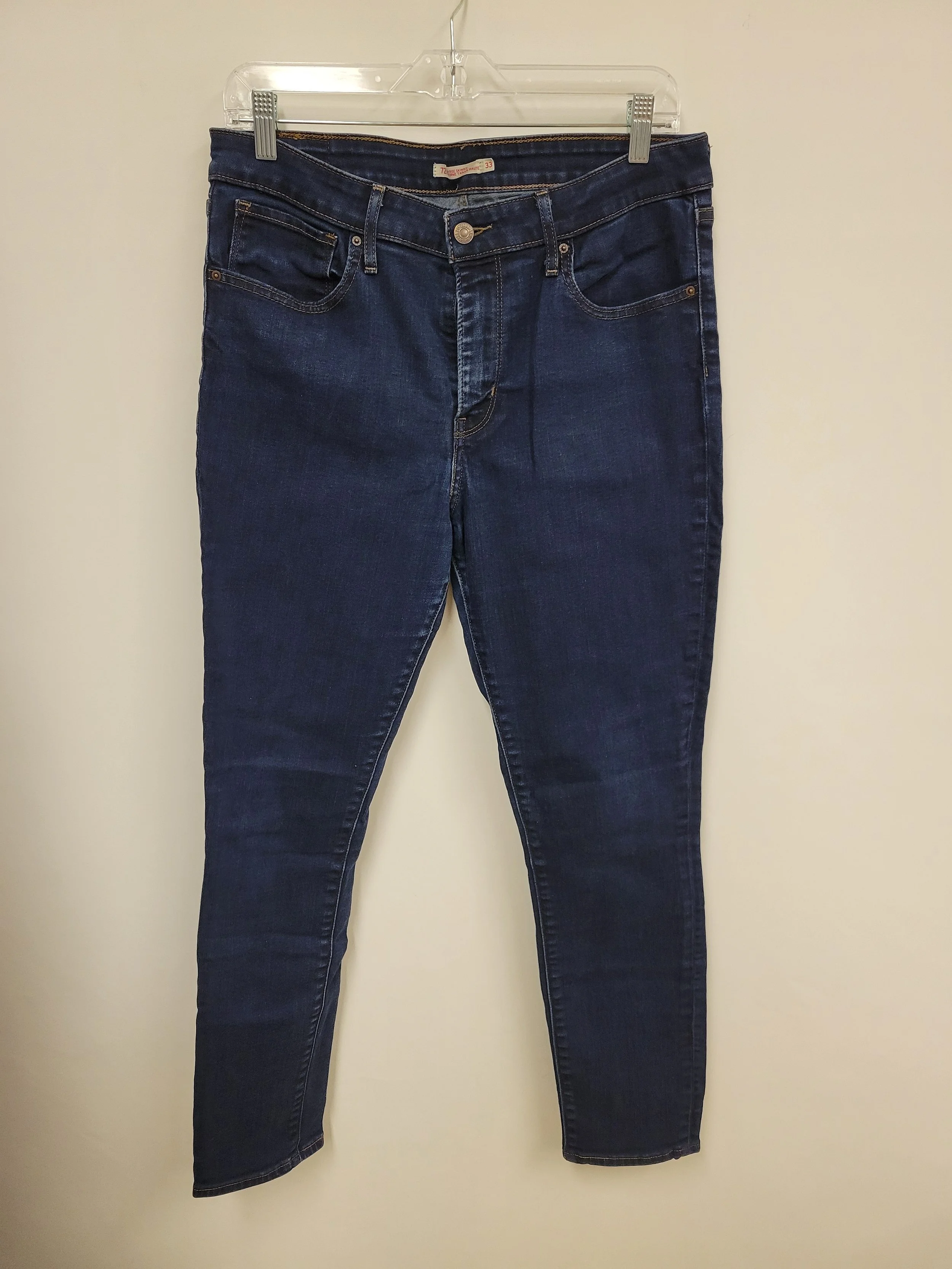 Jeans skinny taille haute, Levi’s (modèle 721), taille 33