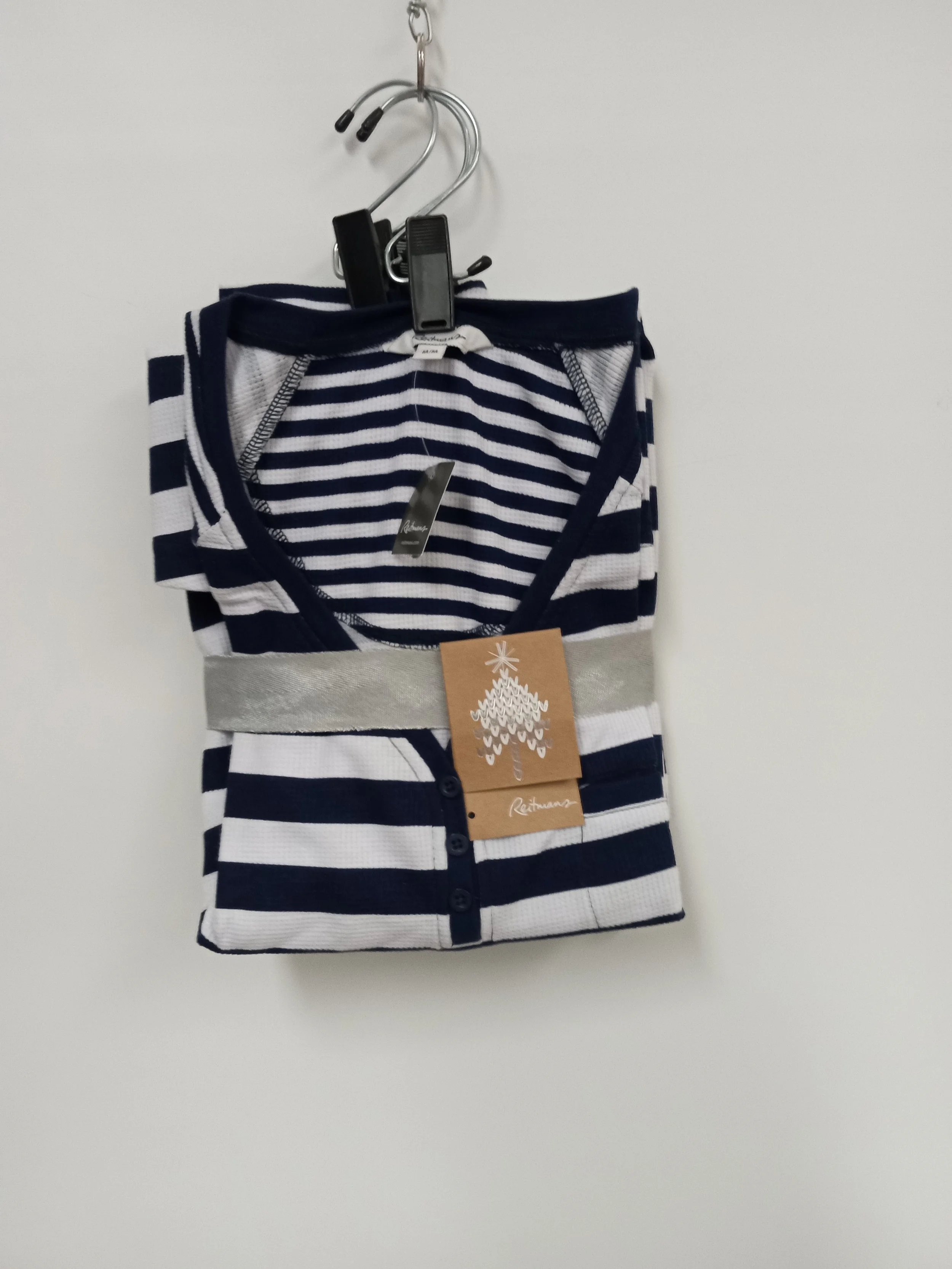 NEUF, ensemble pyjama marine et blanc, Reitmans, Taille M