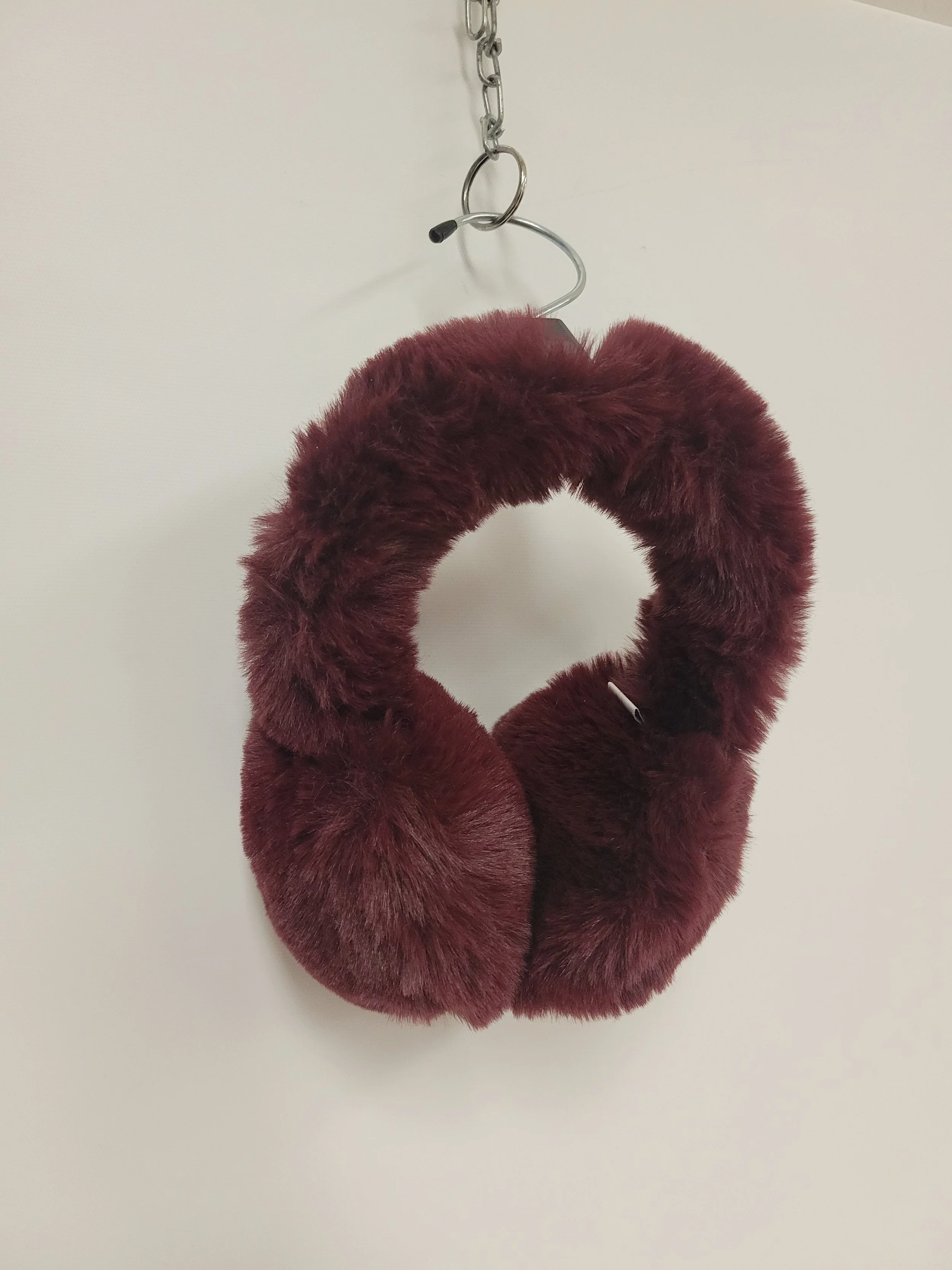 Cache-oreilles en peluche bourgogne, Aspen, Taille unique