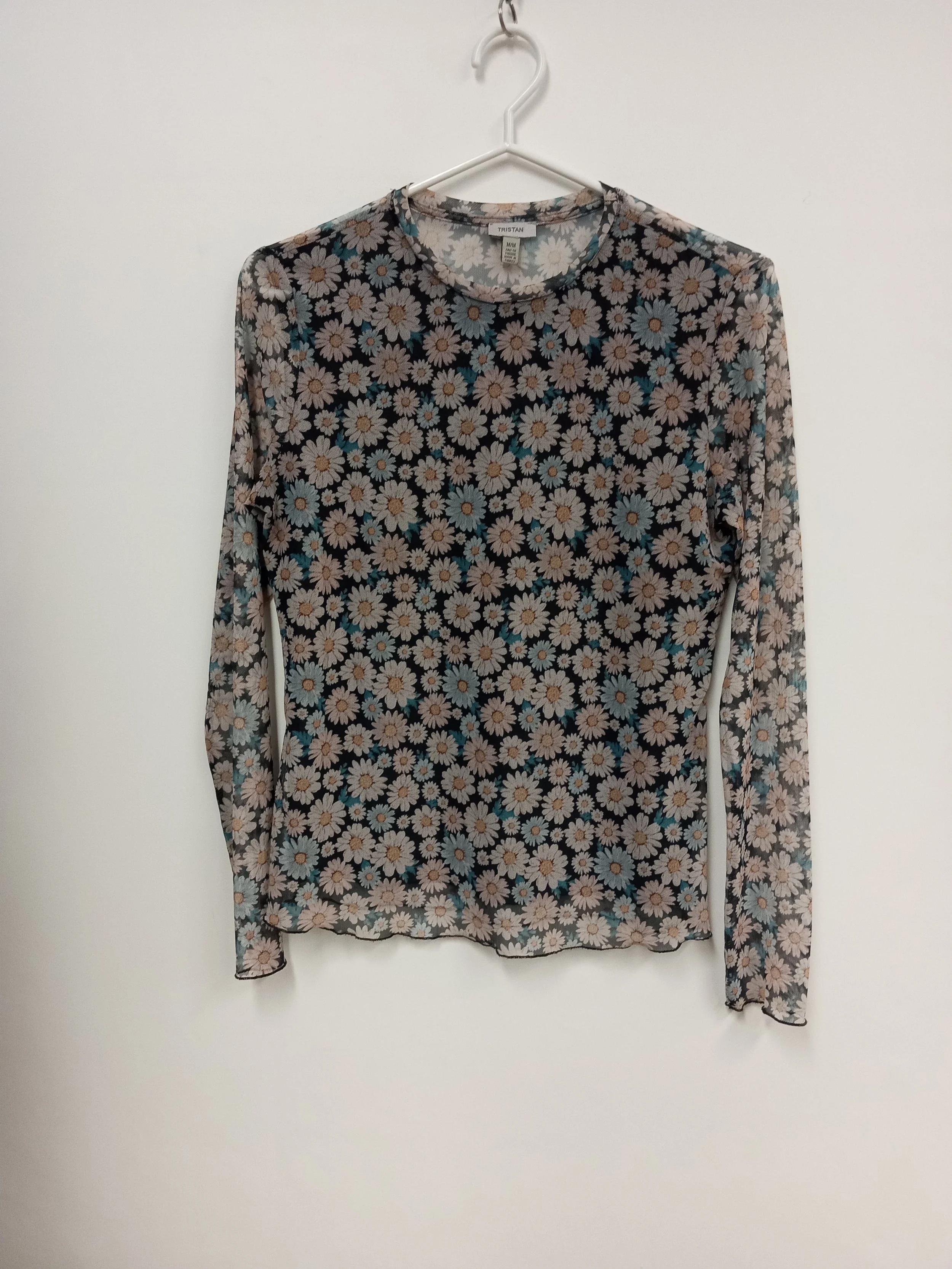 Haut filet motif fleurs, Tristan, M
