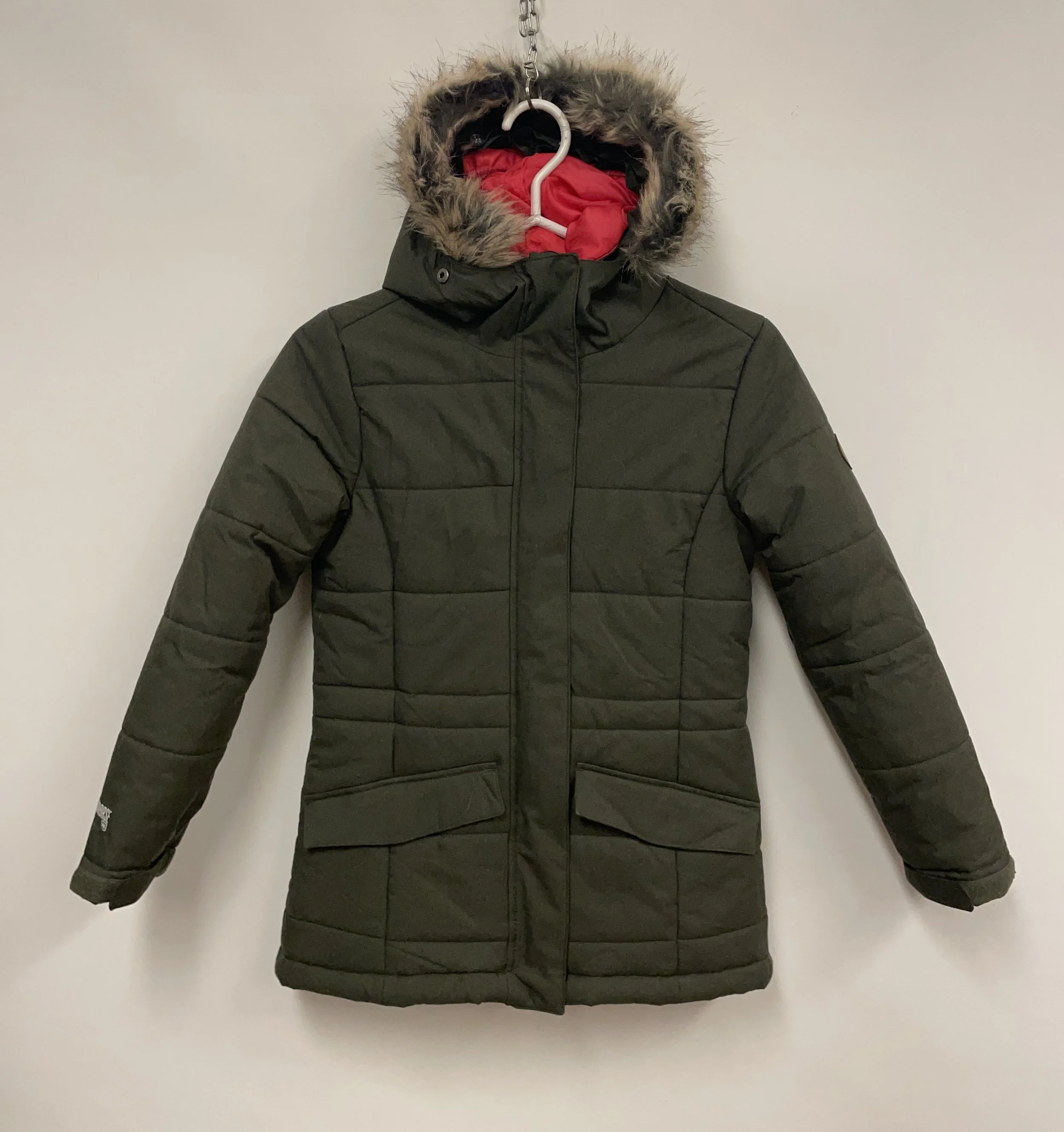 Manteau d'hiver court avec capuchon, vert, McKINLEY, S.