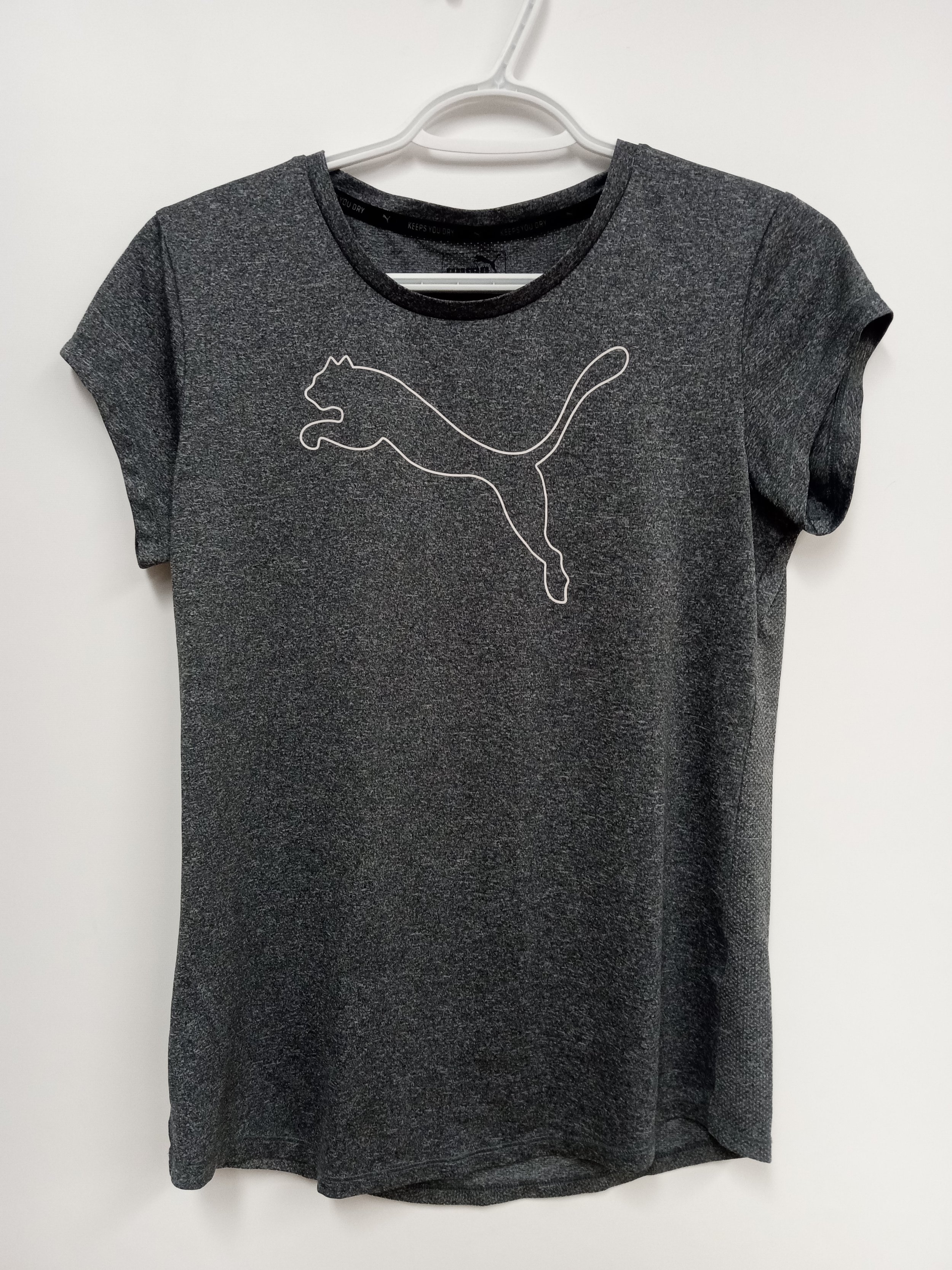 Chandail de sport, gris chiné, Puma, taille M