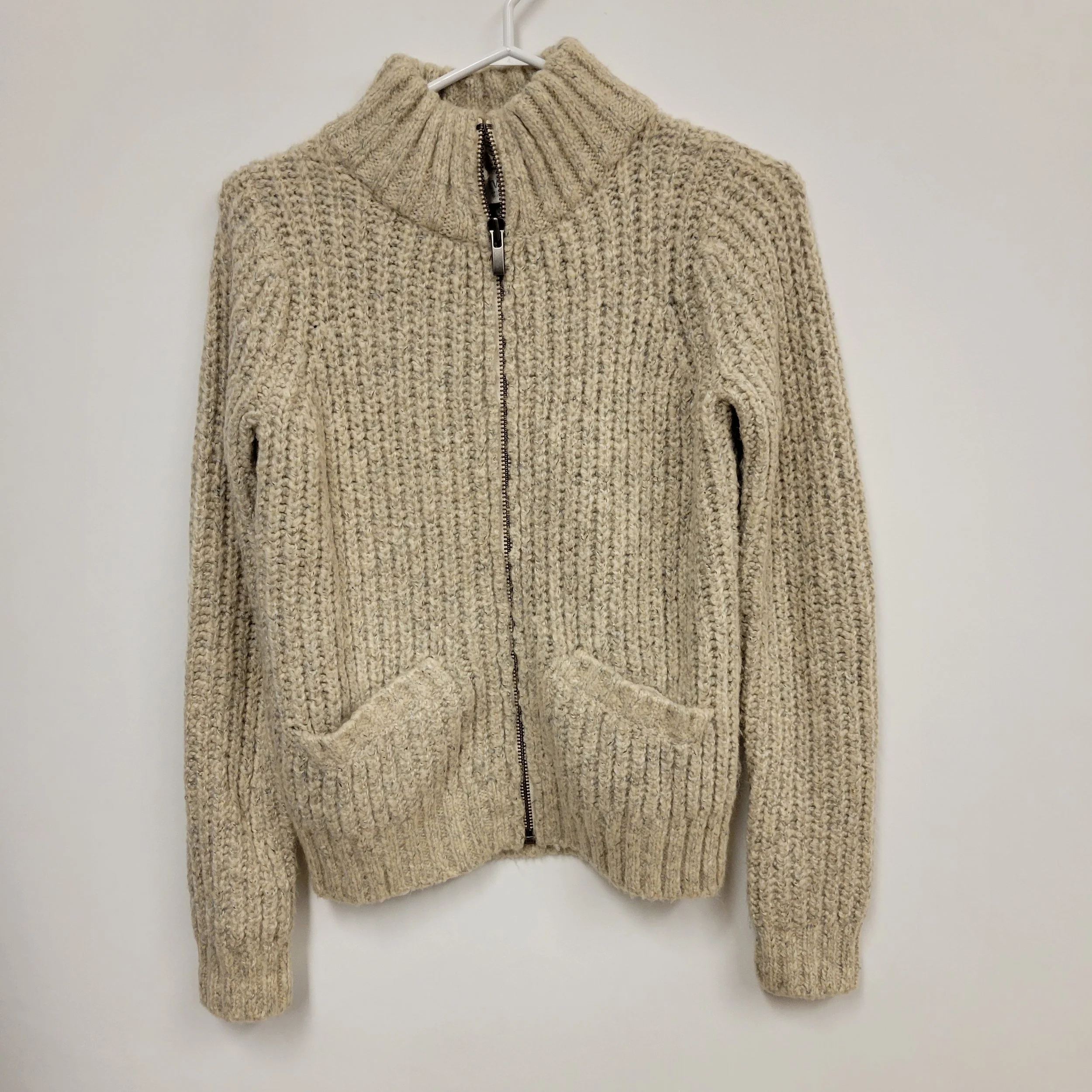 Veste en laine beige, Simons, taille XS