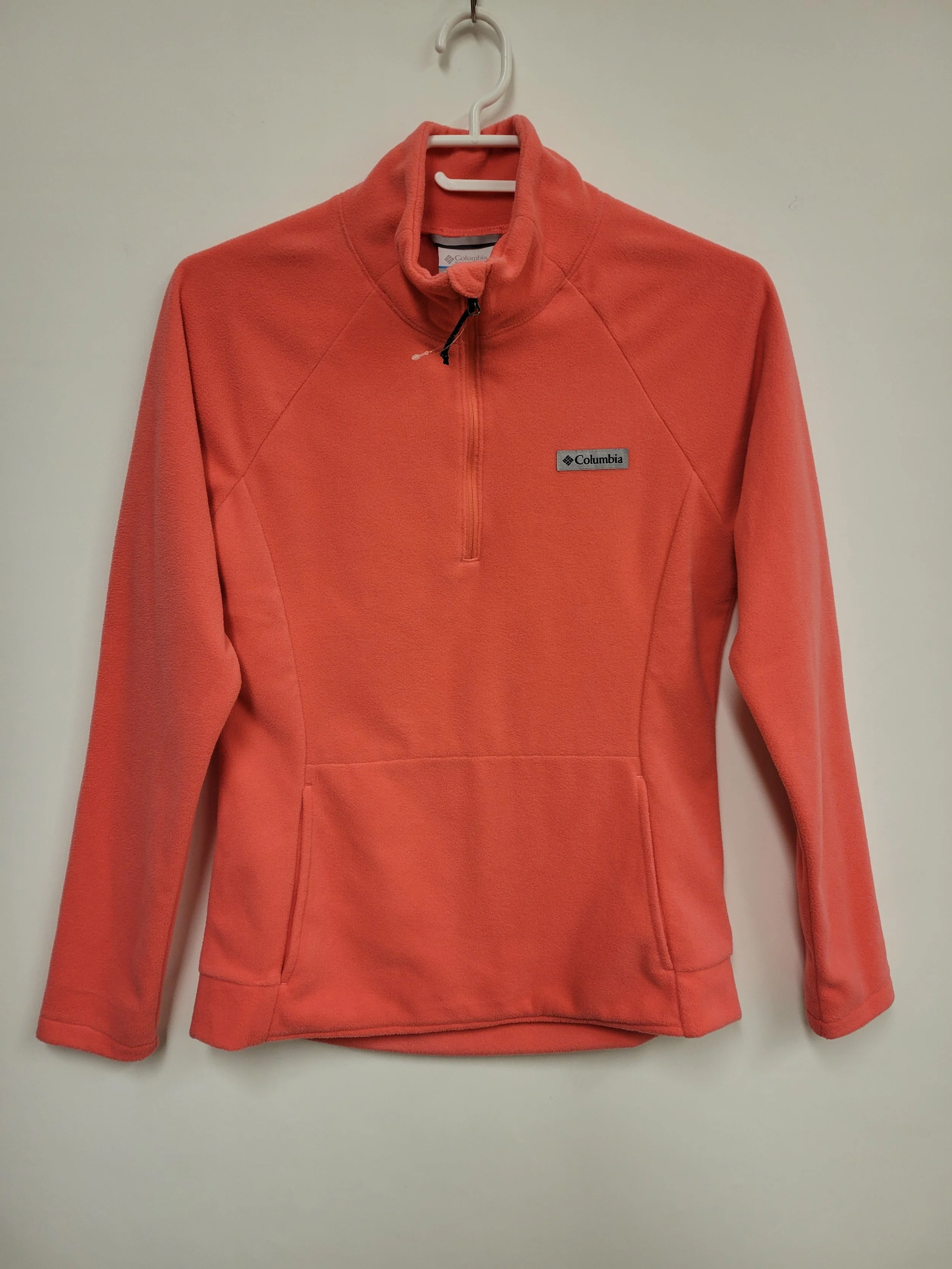 Veste demi-zip en polar rose corail, Columbia, S