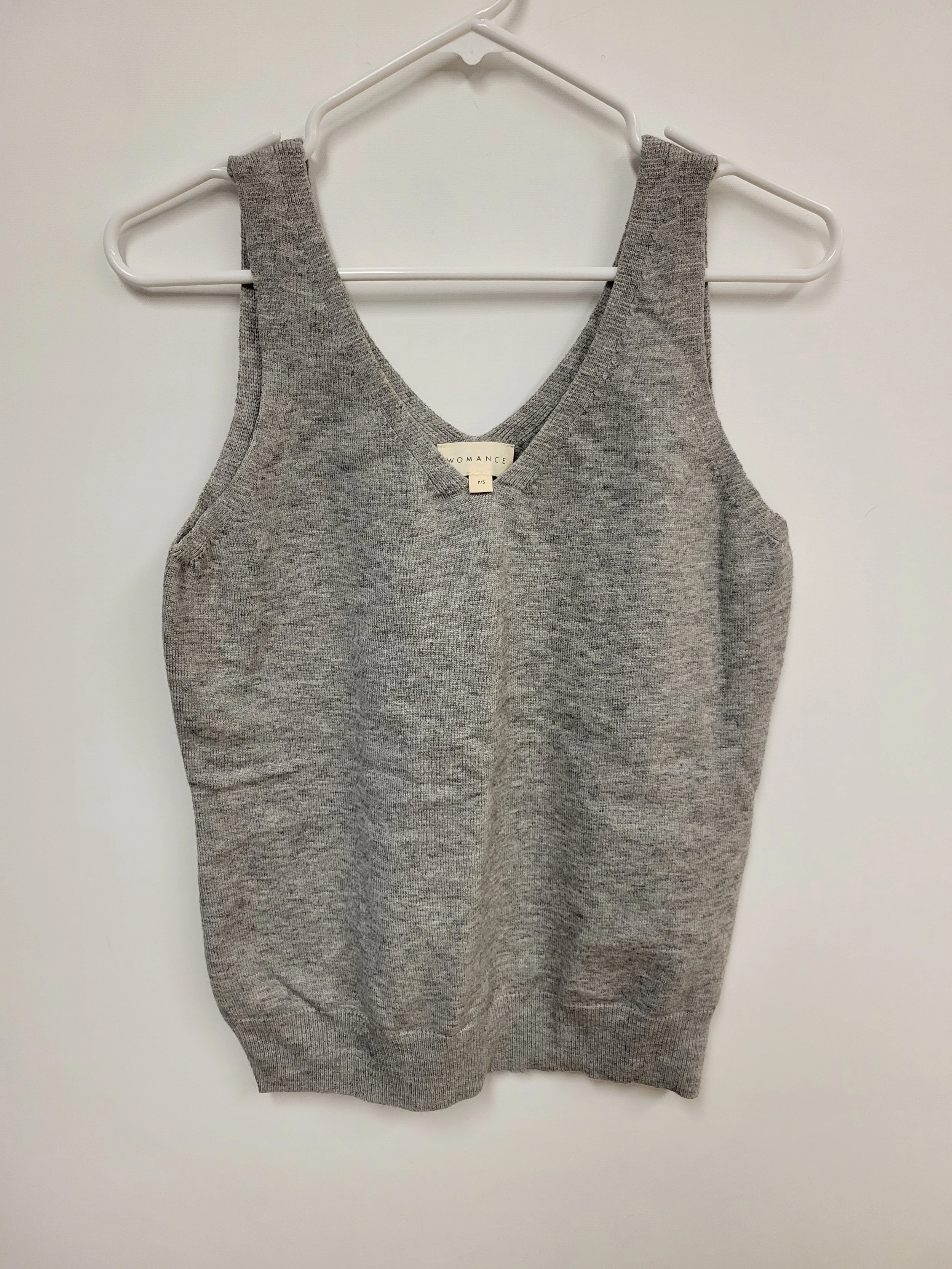 Camisole en tricot, gris, Womance, Small