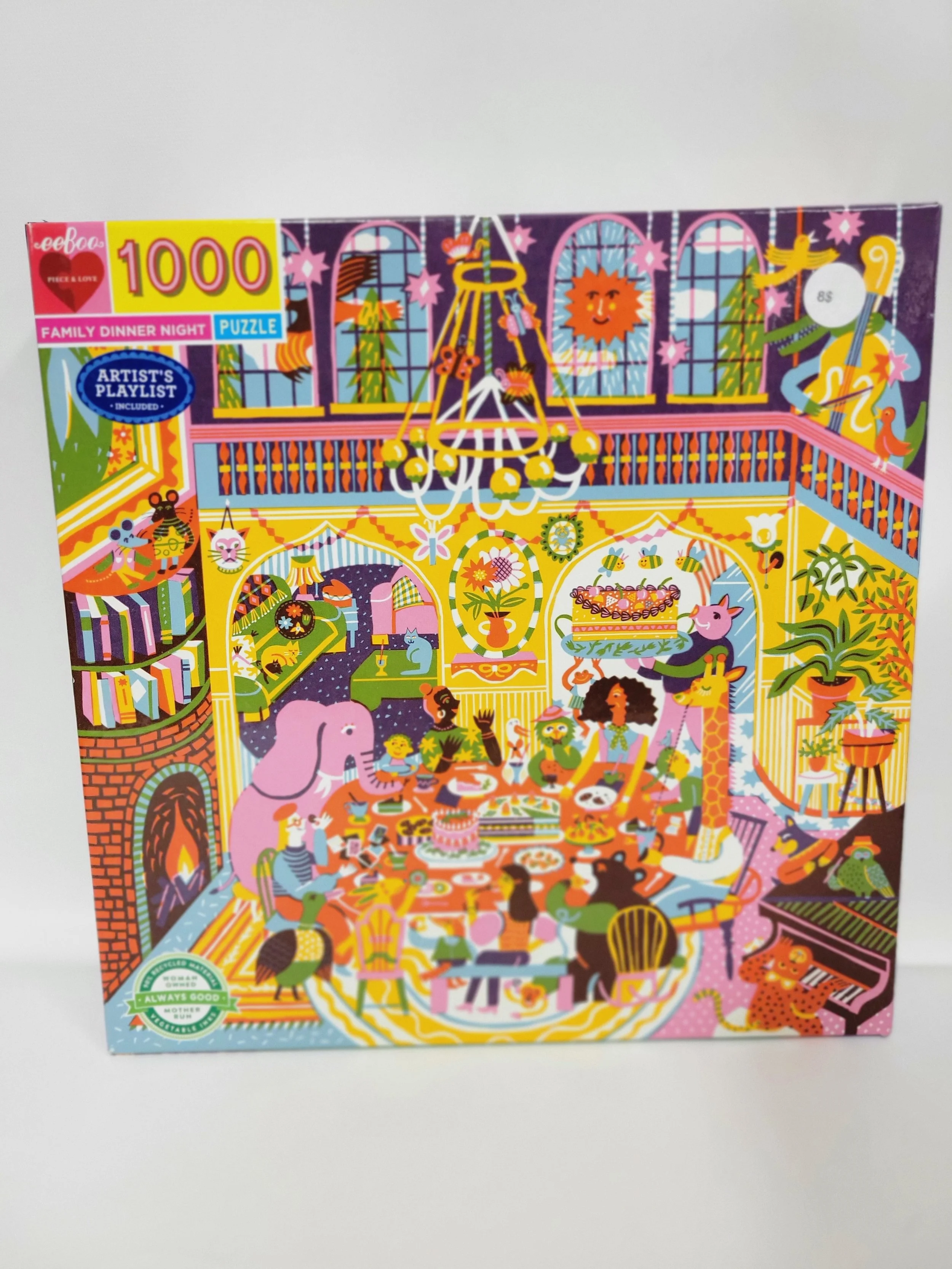 Casse-tête 1000 morceaux, Dîner en famille, EeBoo