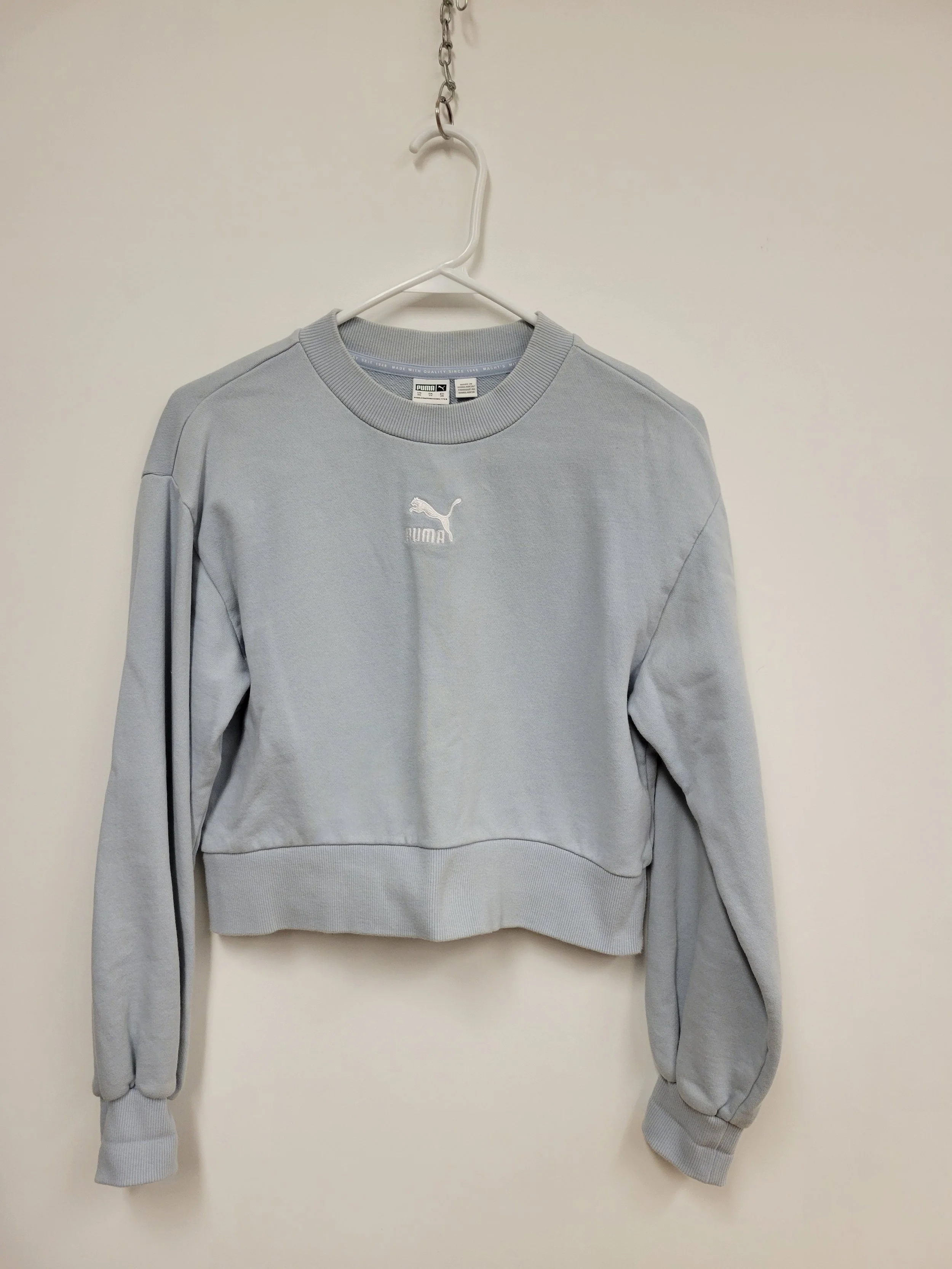 Coton ouaté de coton, court, Bleu acier, PUMA, XS