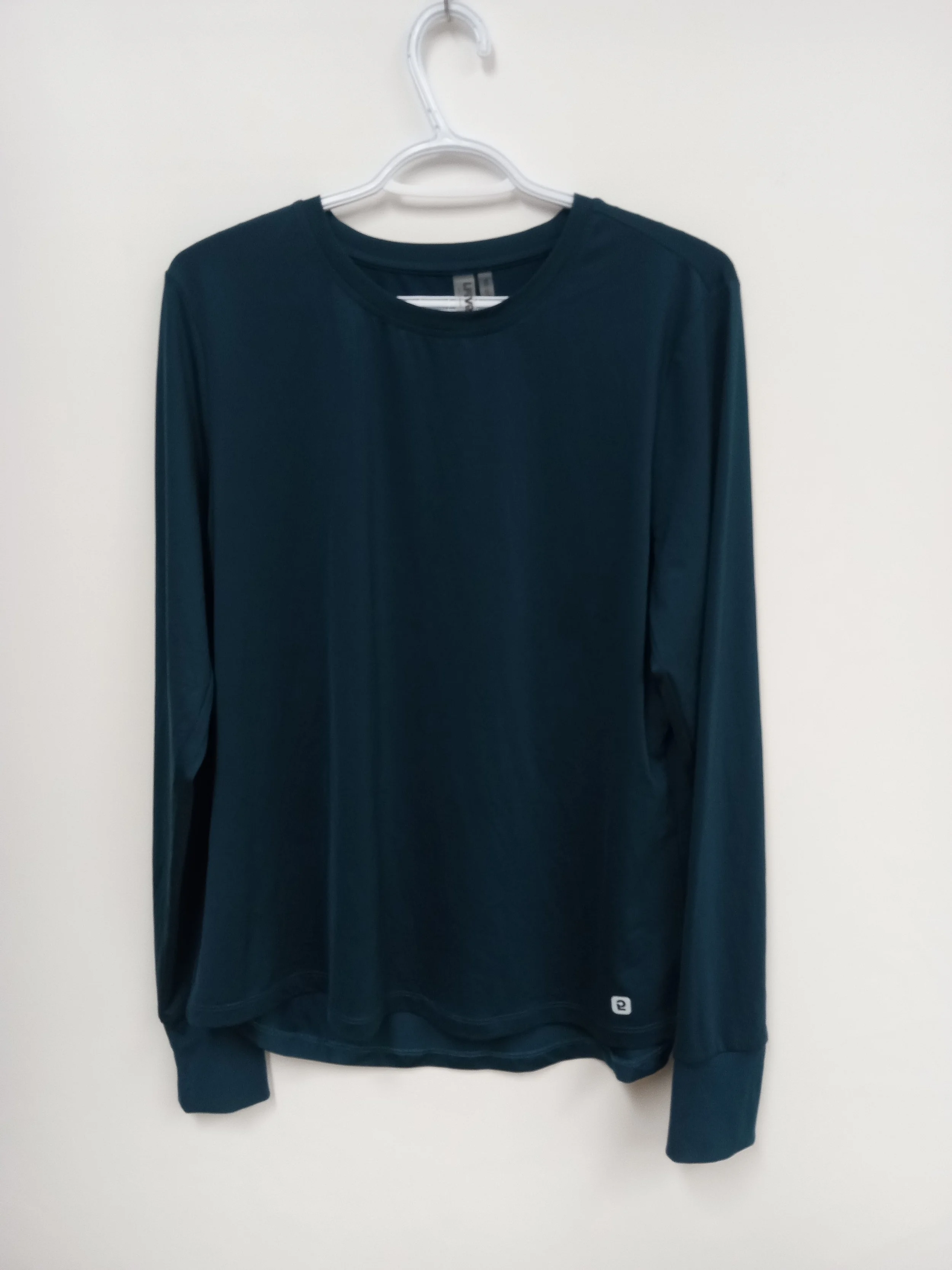 Chandail de sport, manches longues, bleu vert, I Five Simons, taille XL