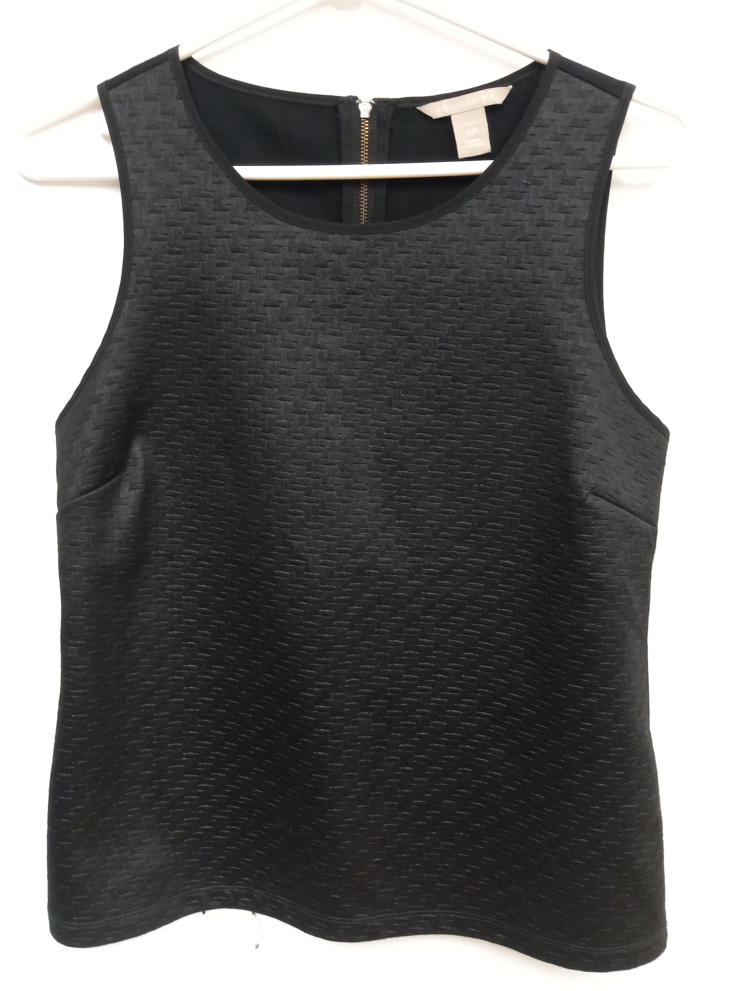 Débardeur noir texturé sur le devant, Banana Republic, S
