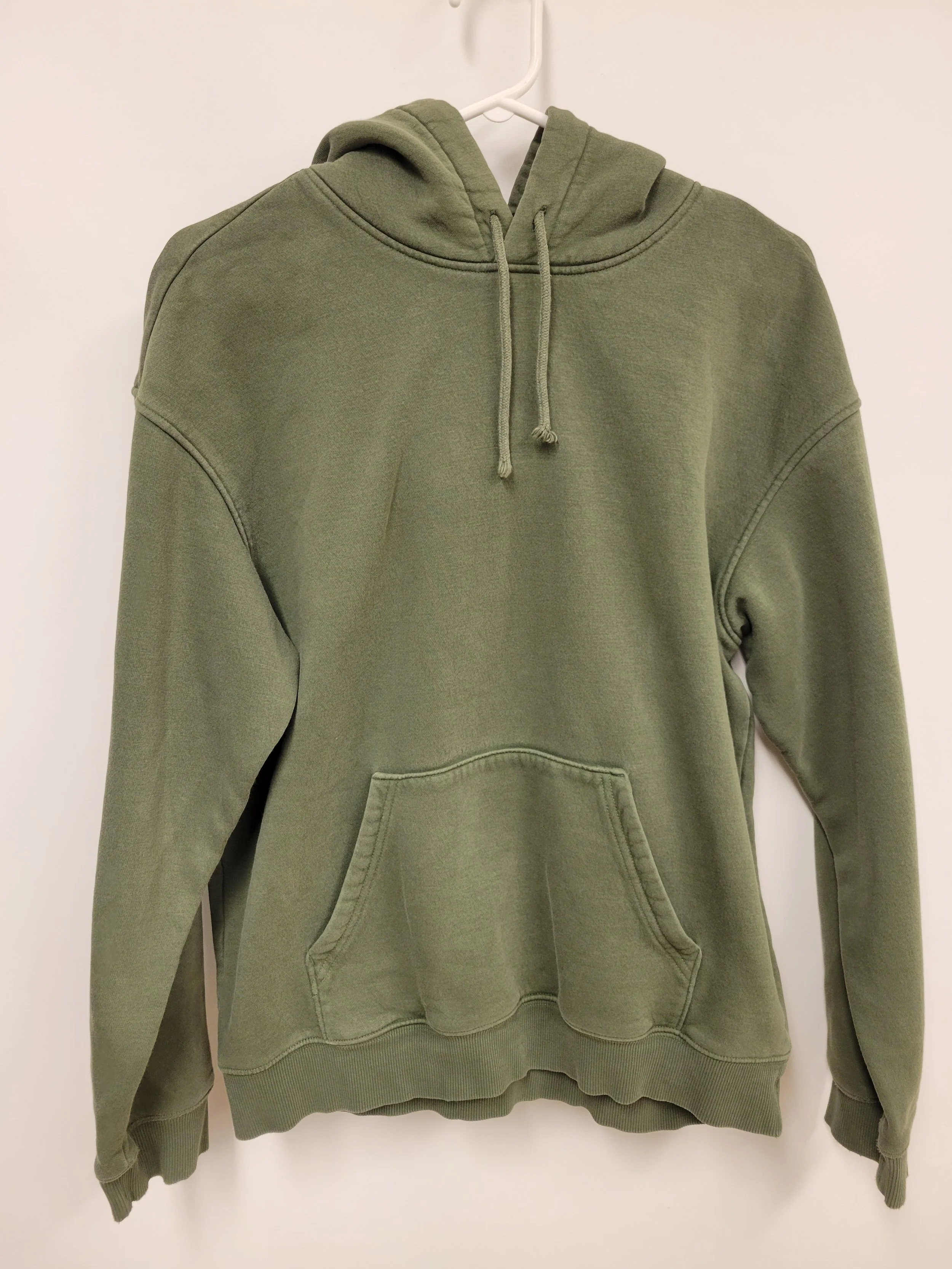 chandail a capuche vert, h&m, taille M