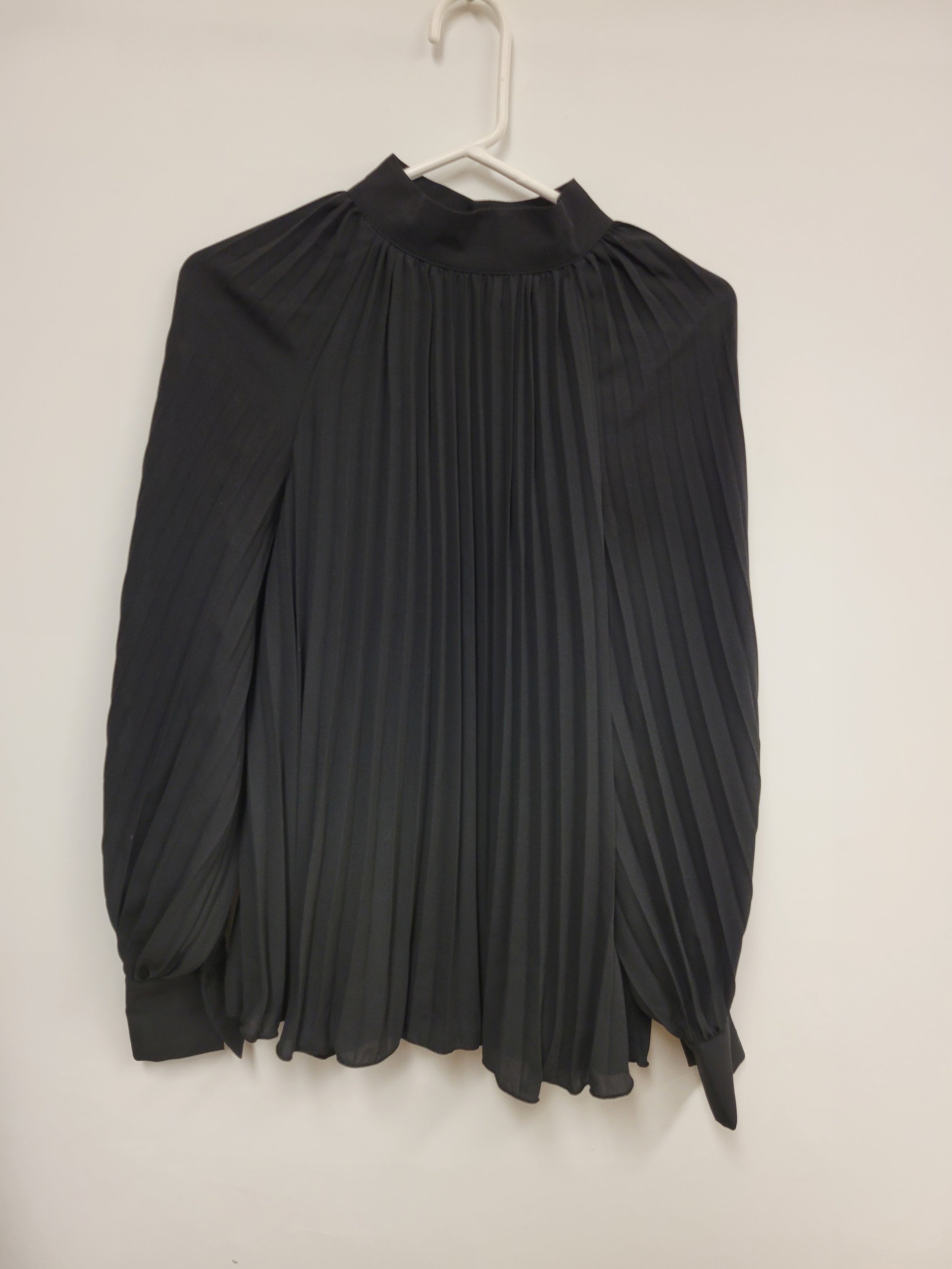 Blouse noire plissée, H&M, M