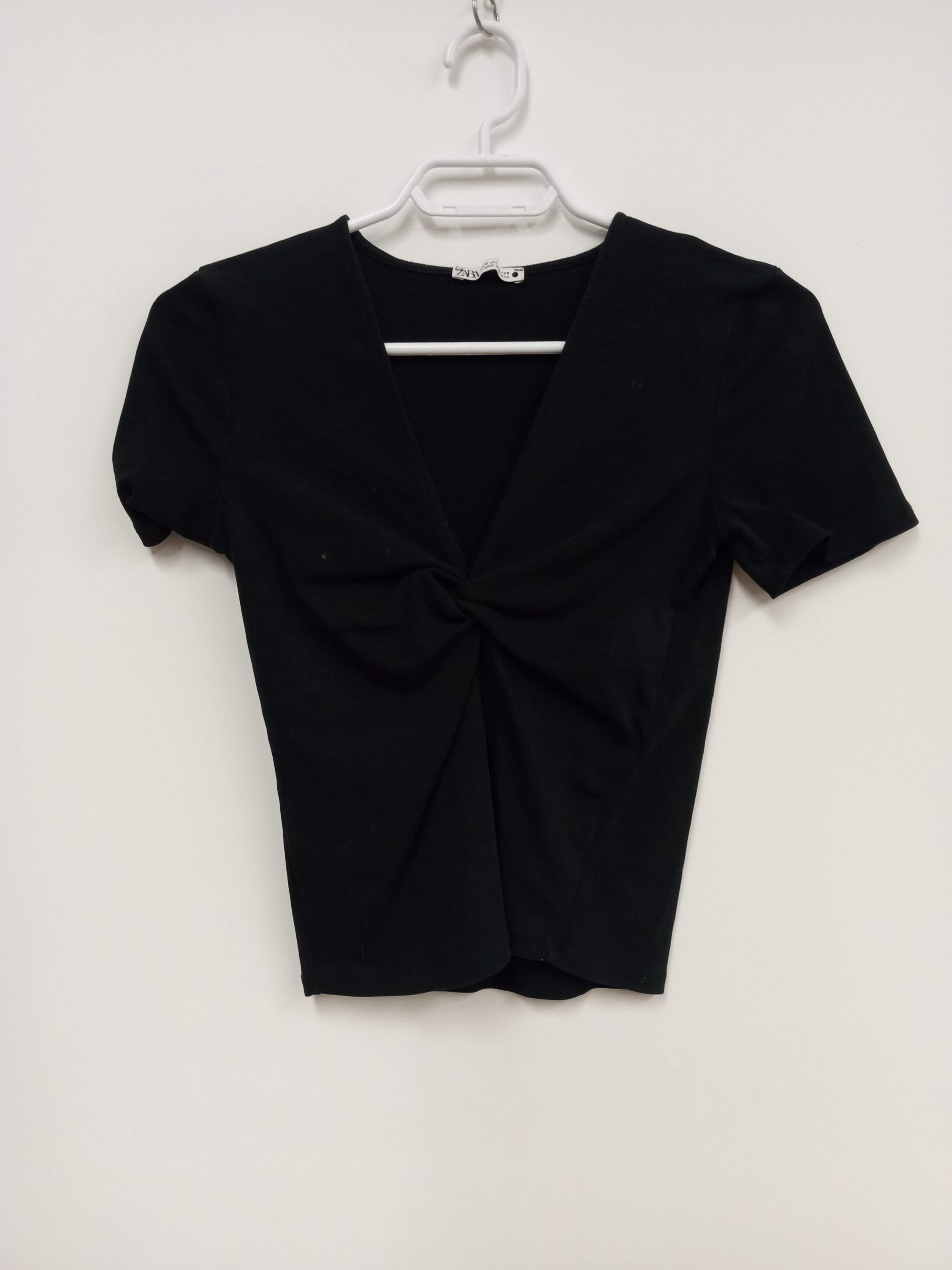 Haut manches courtes, noir, Zara, M