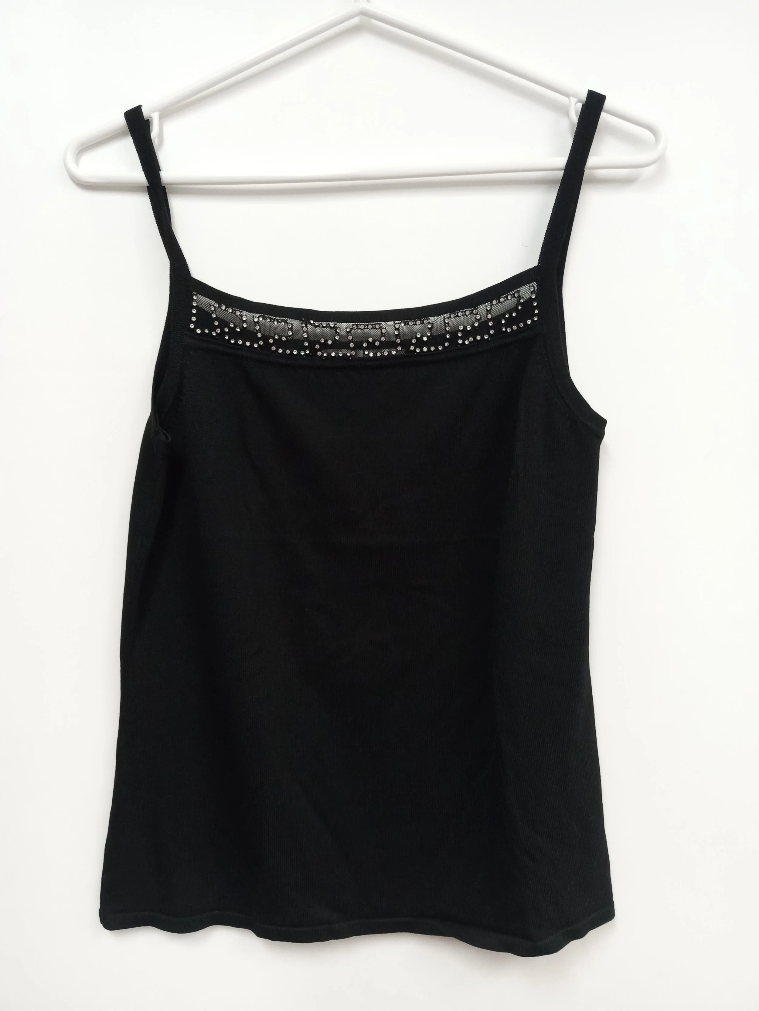 Débardeur noir avec bijoux, Valenti, M