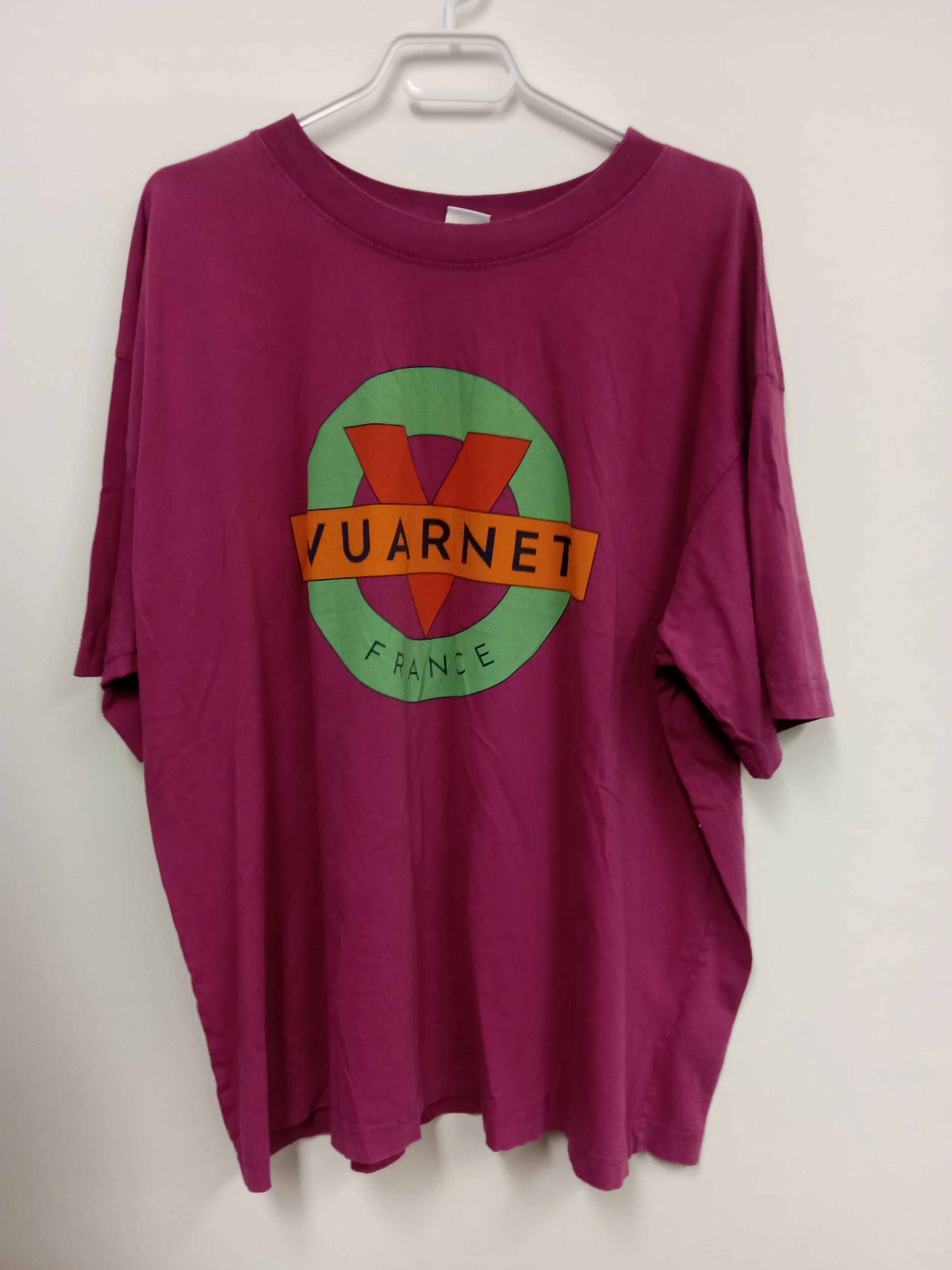 T-shirt rose framboise, coton, Vuarnet, taille 2X
