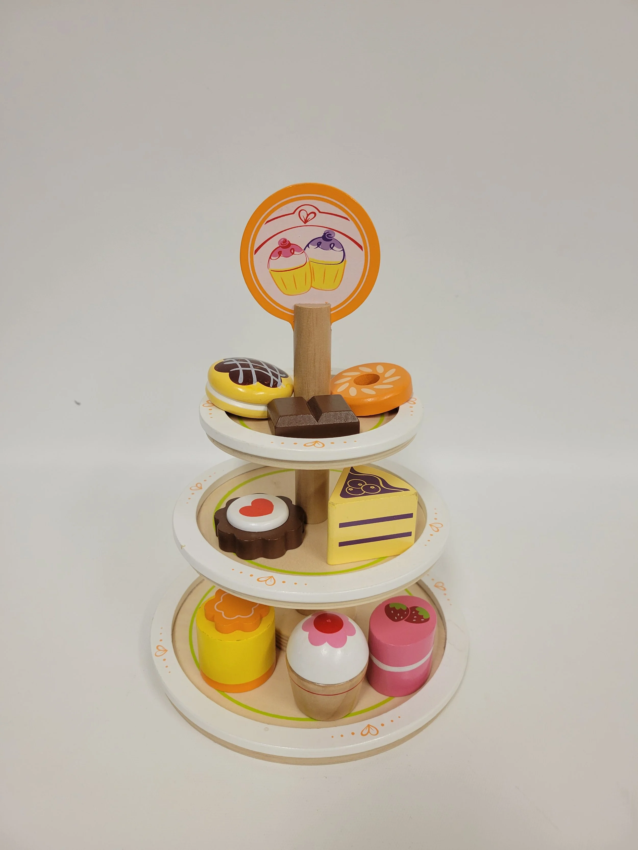 Présentoir à pâtisseries en bois