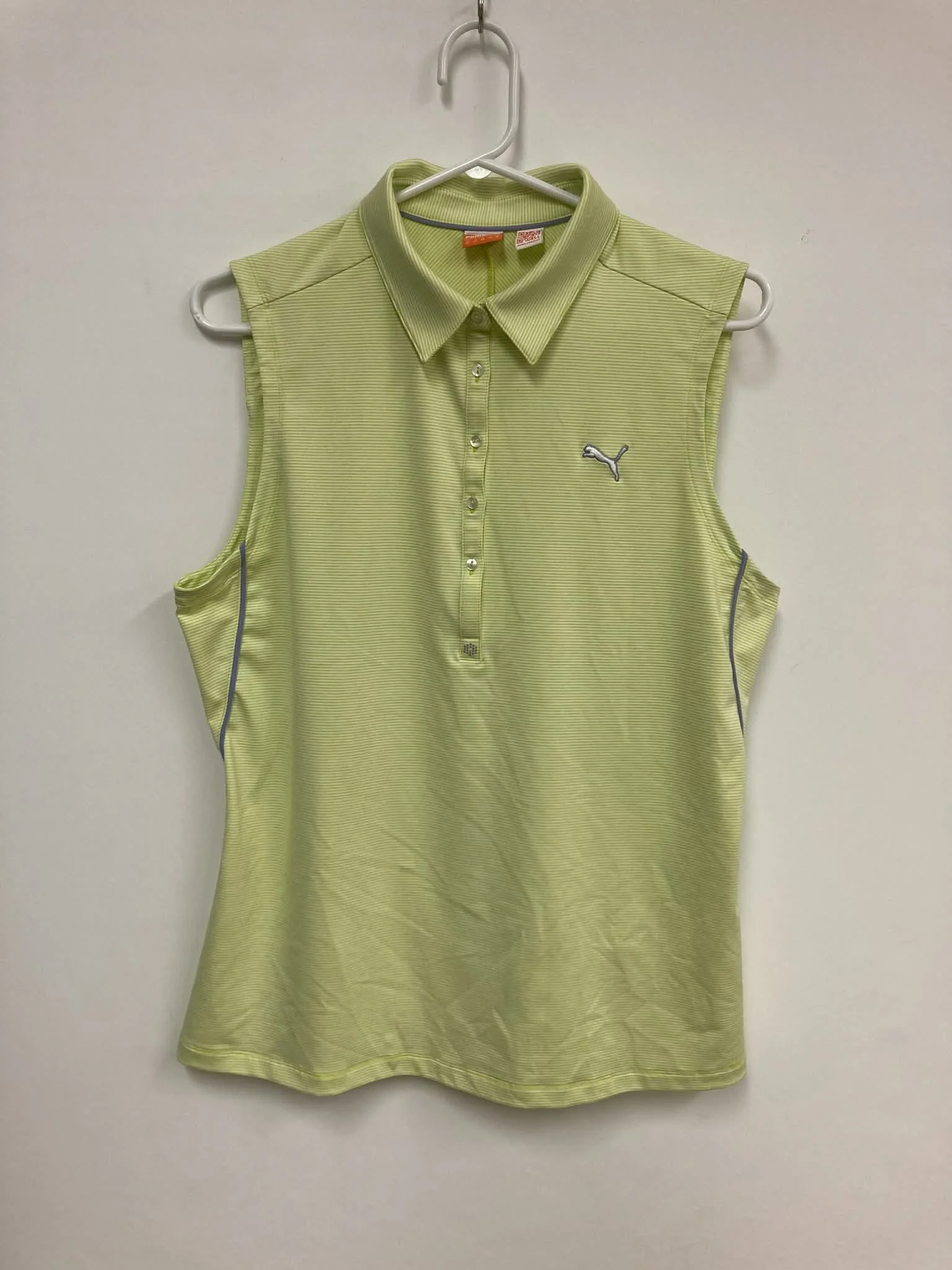 Haut sport vert pâle ligné blanc, Puma, XL