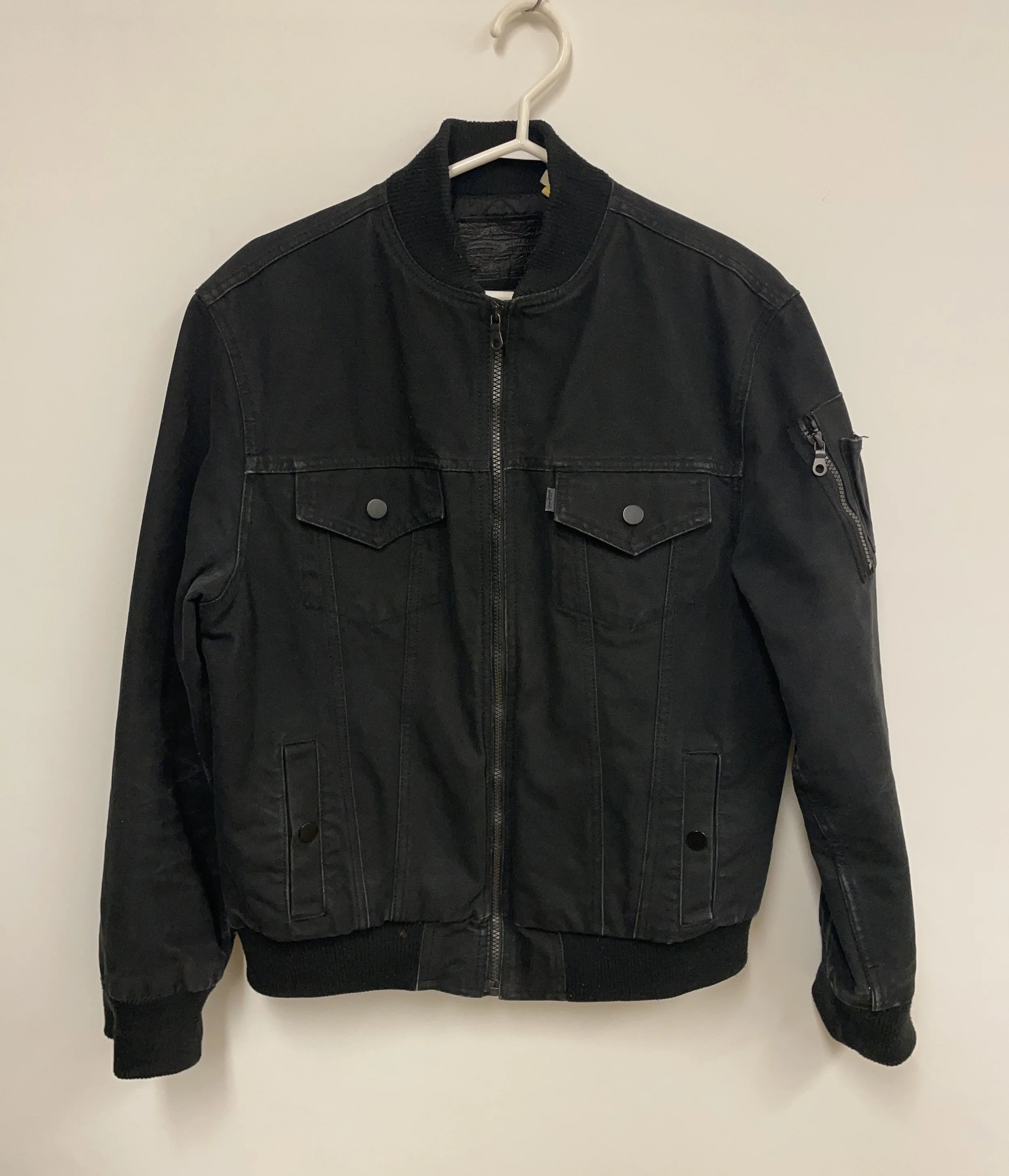 Blouson chaud noir doublé, LEVIS, taille L.