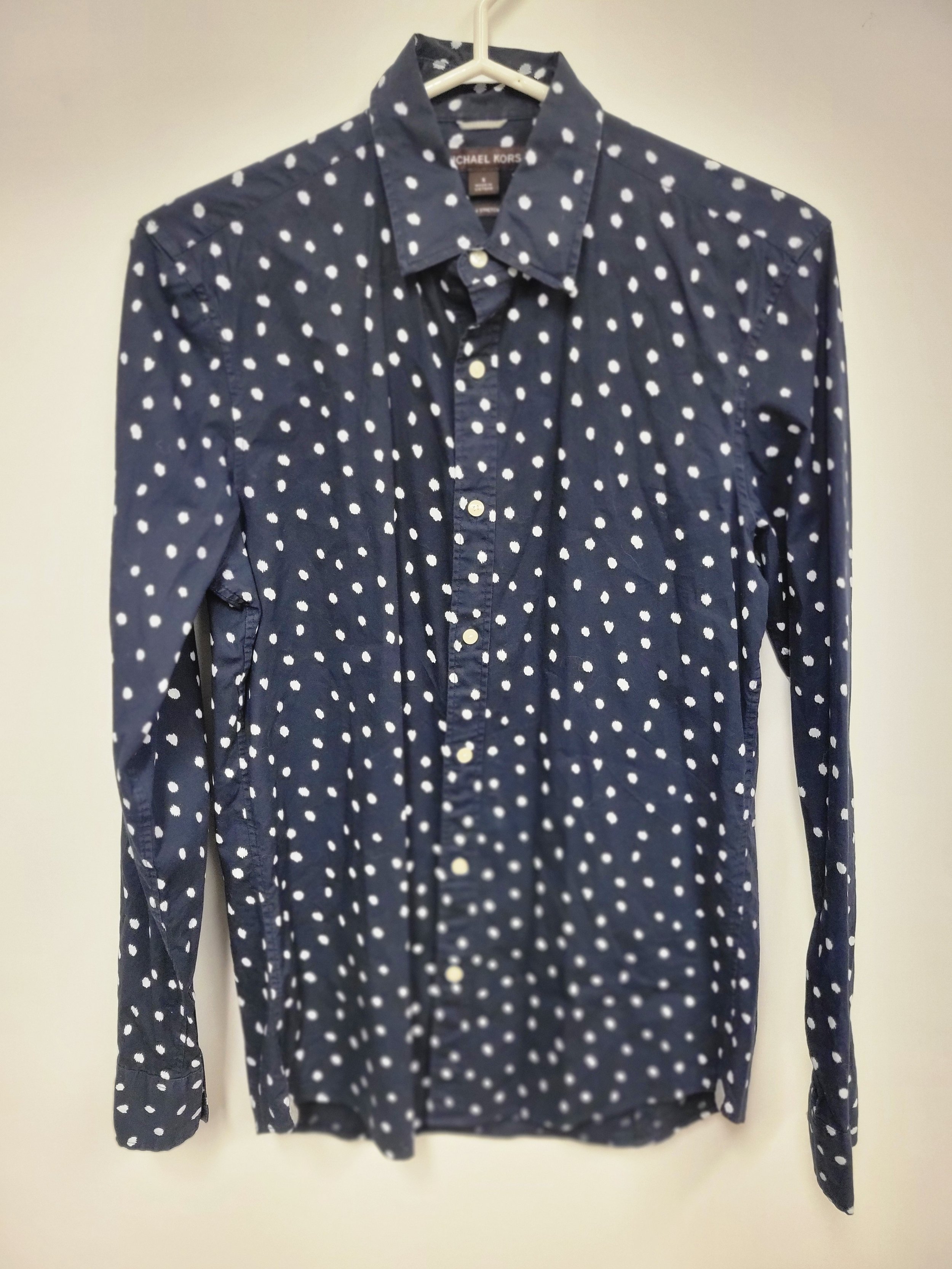 chemise marine à pois, michael kors, S