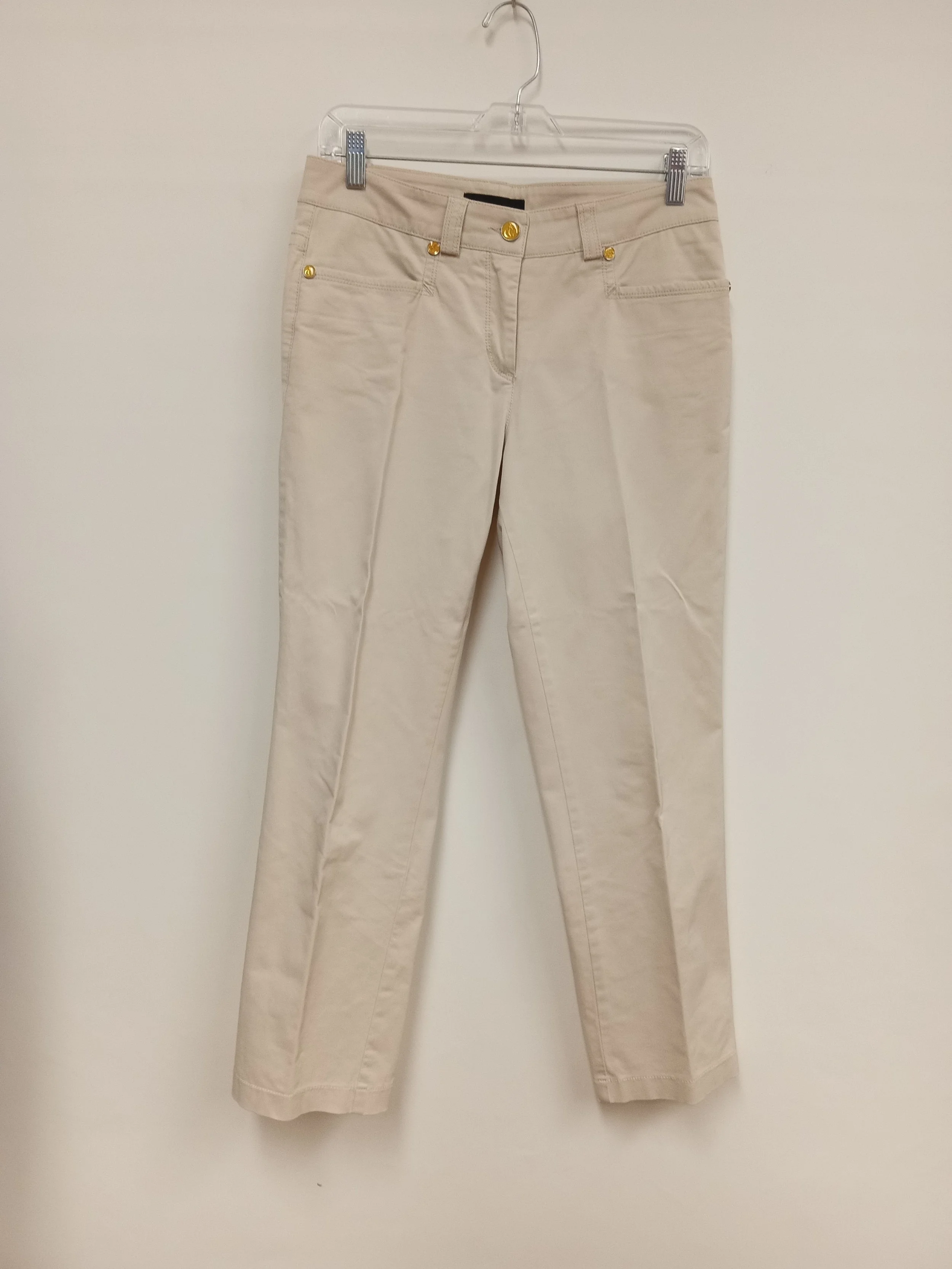 Pantalon ivoire, 48% coton, Cambio, taille 6