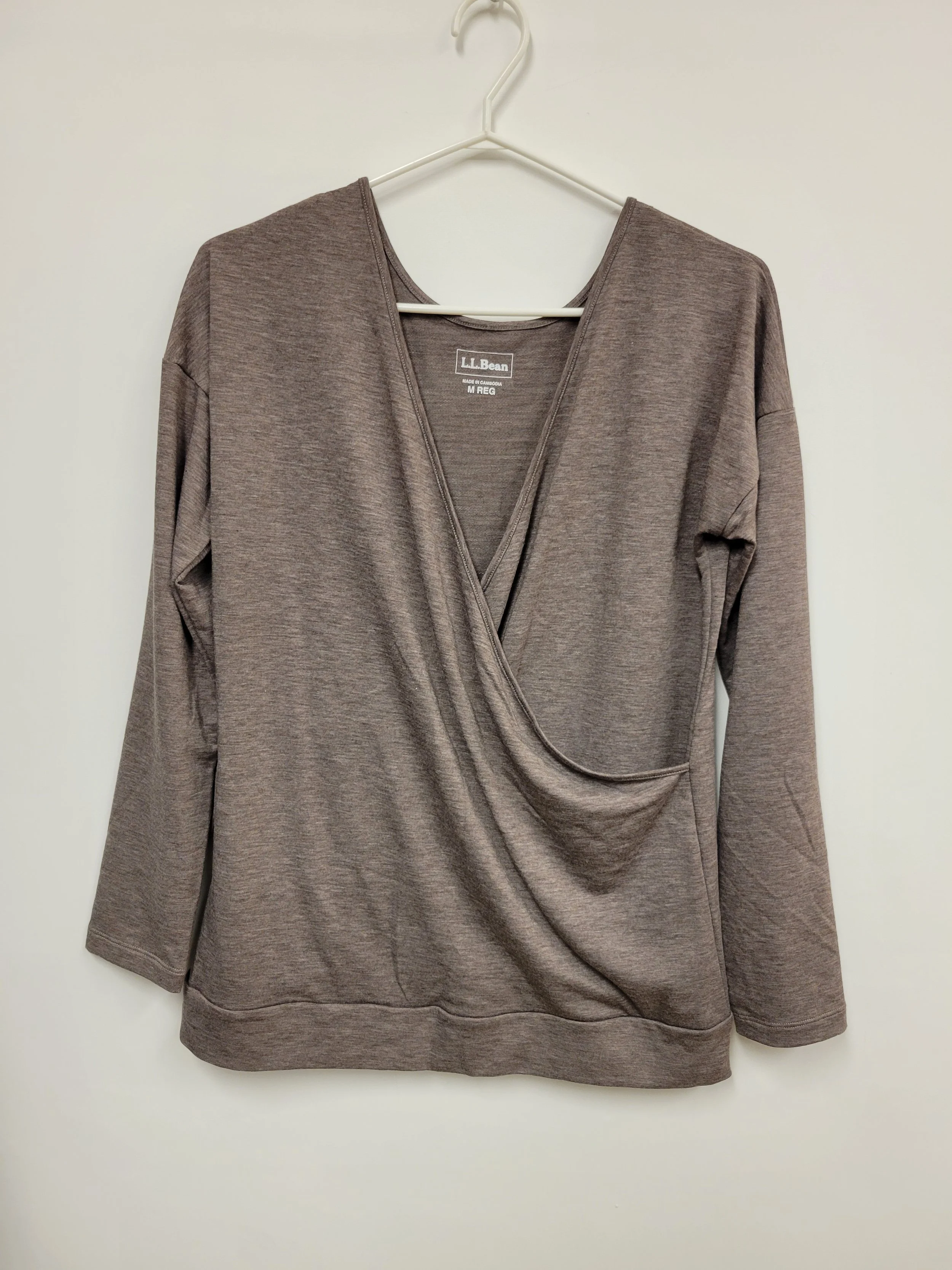 Chandail gris/beige, L. L. Bean, M REG