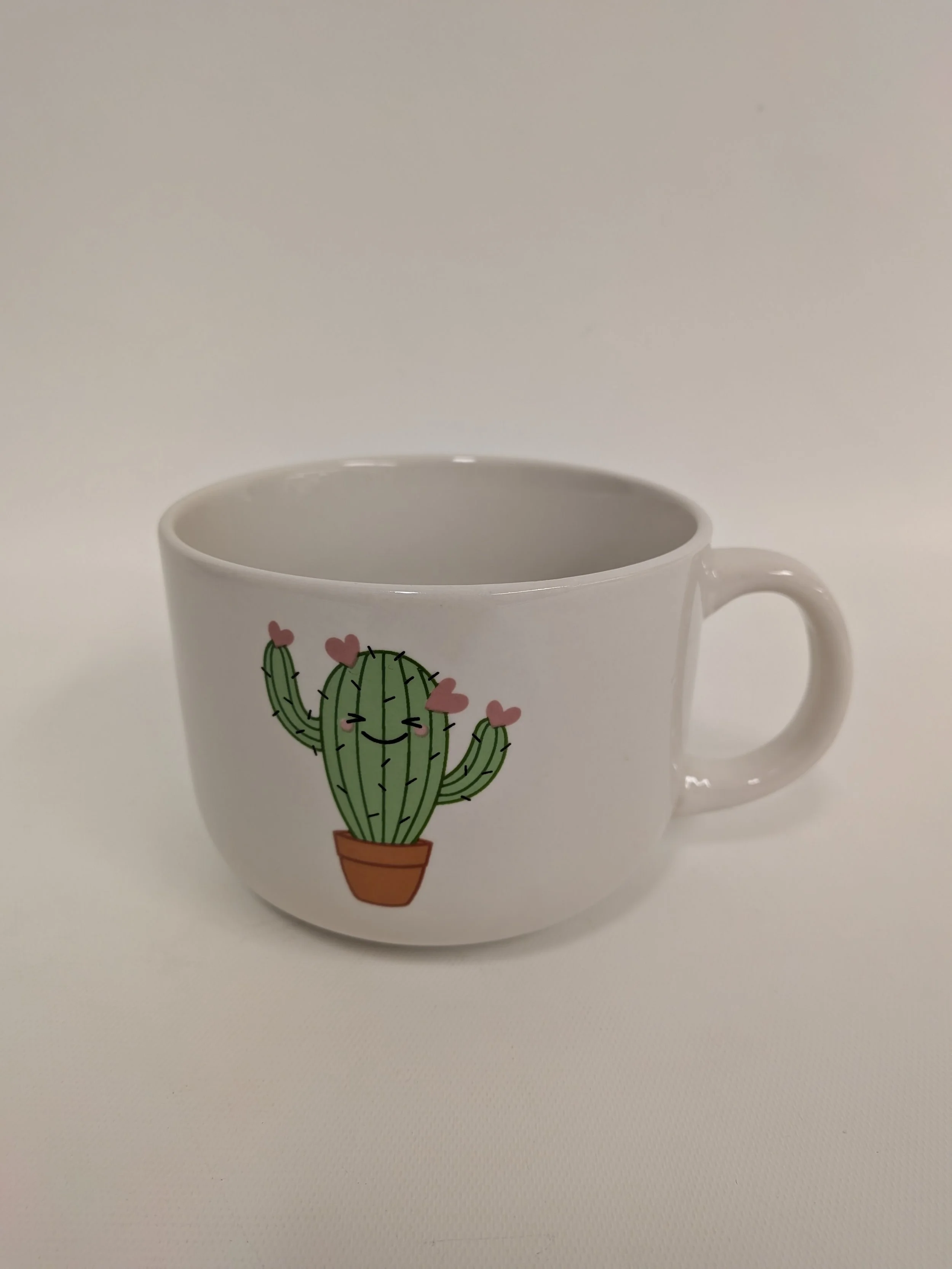 Tasse-bol avec cactus sympathique