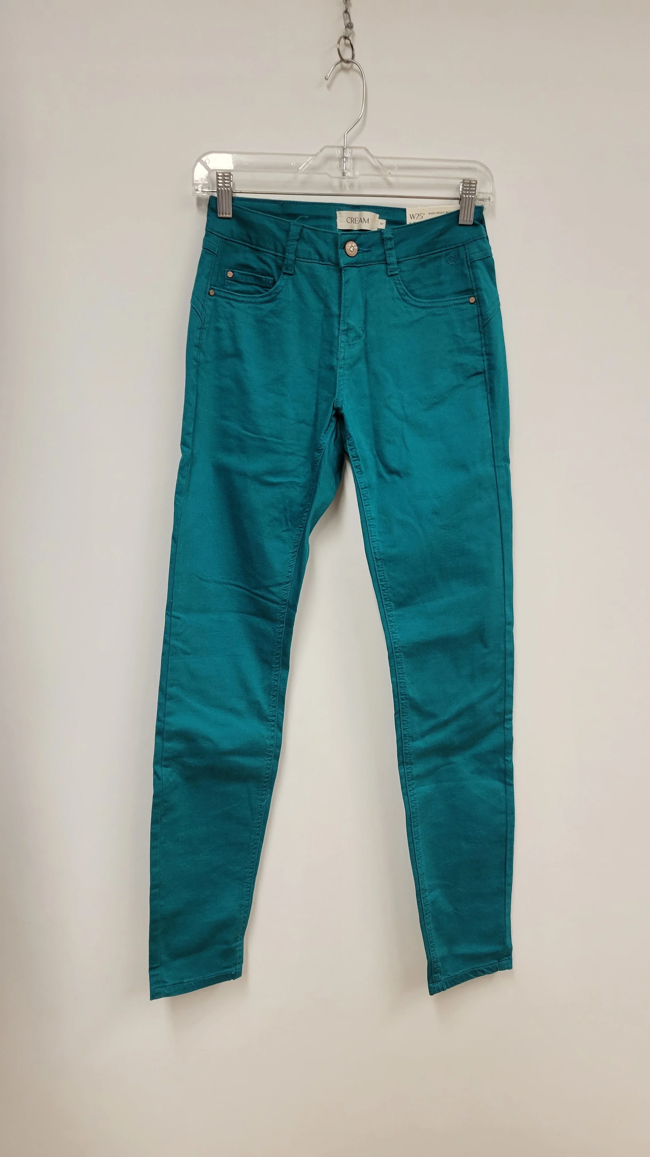 NEUF - Jean vert canard 98% coton, CREAM, taille 25 x 32