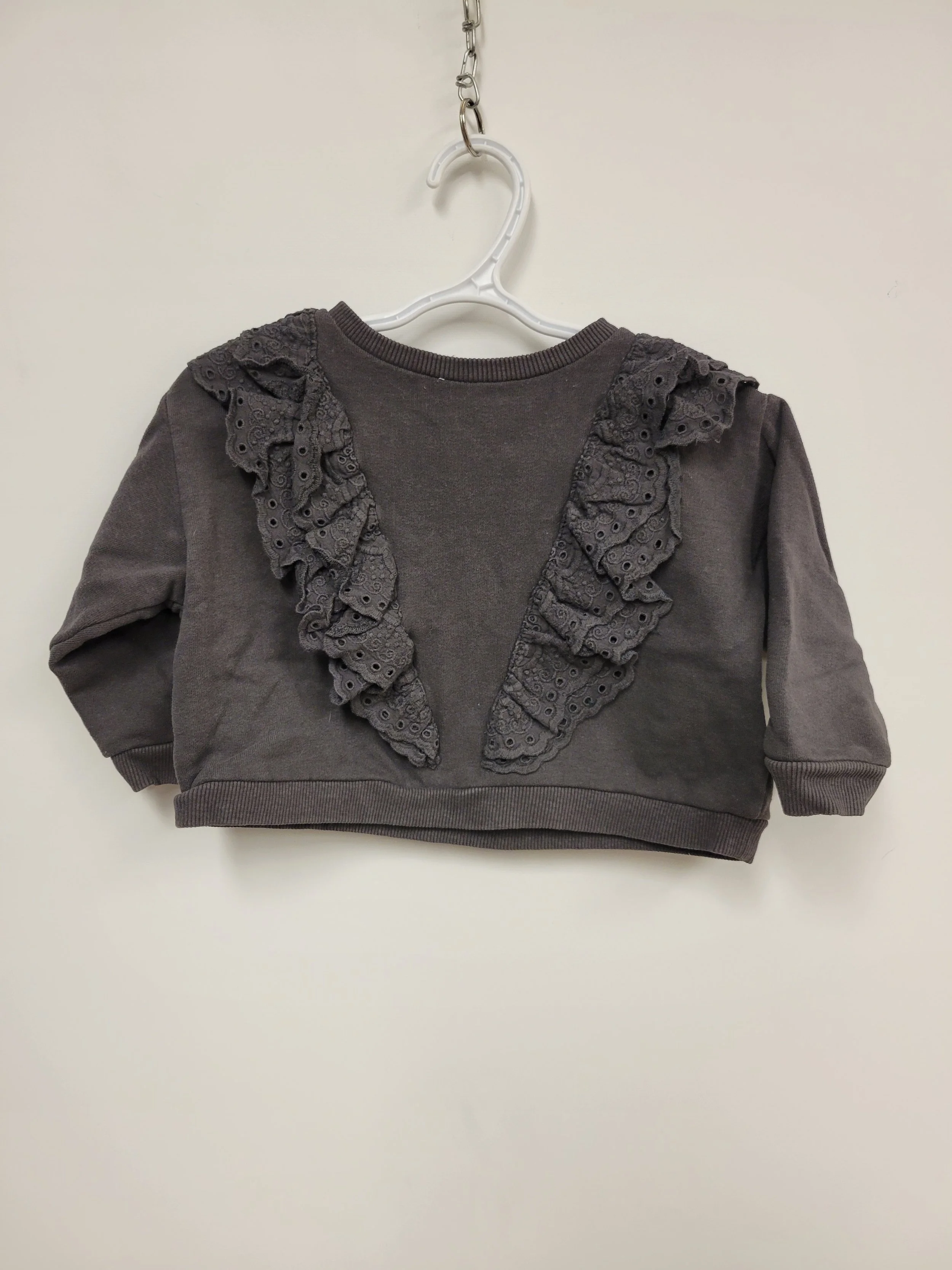 Chandail large manches longues, brun-gris, Zara, 12-18 mois (86 cm)