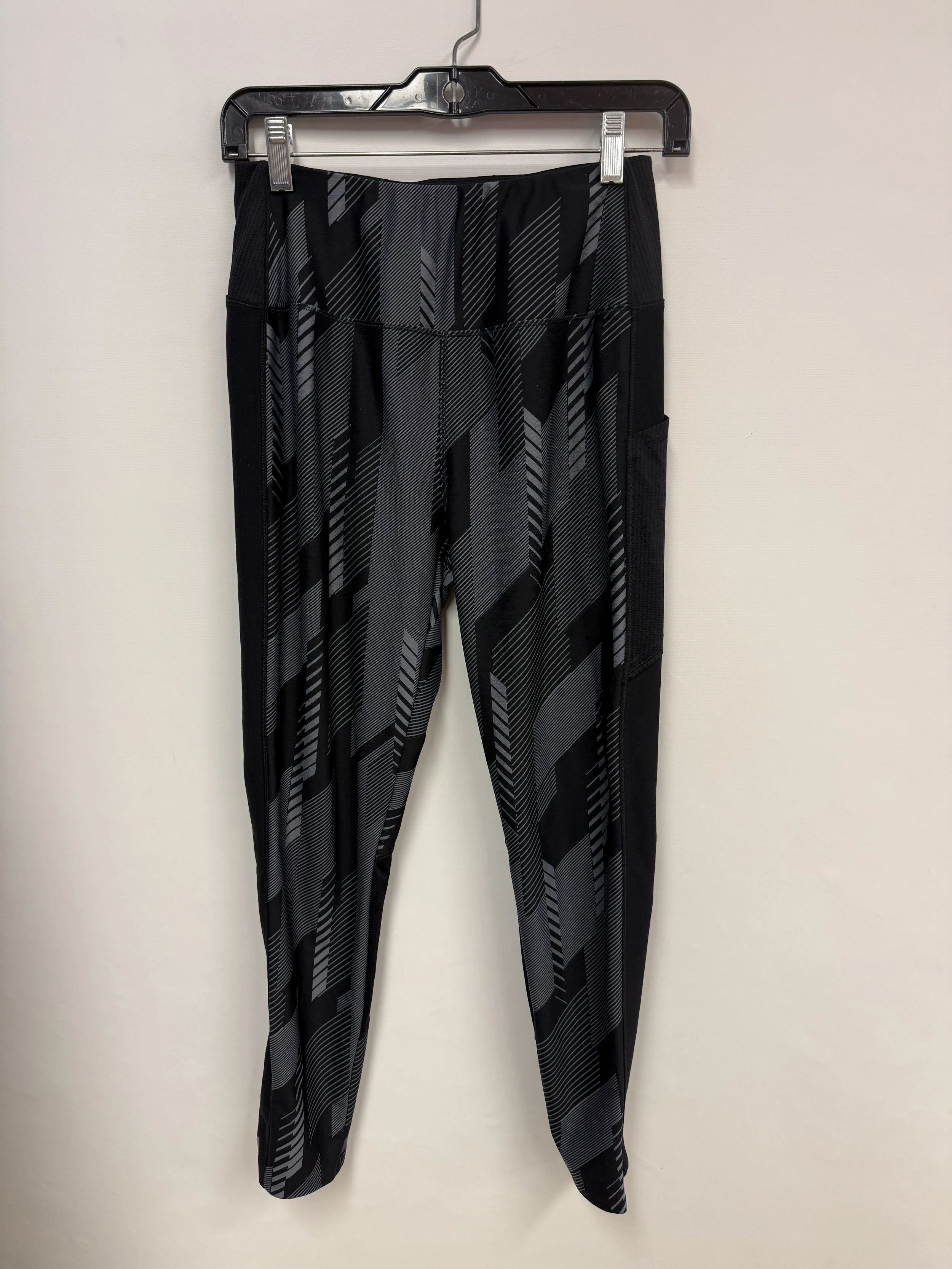 Legging noir et gris, poche pour téléphone sur le côté de la cuisse, Decathlon, XL
