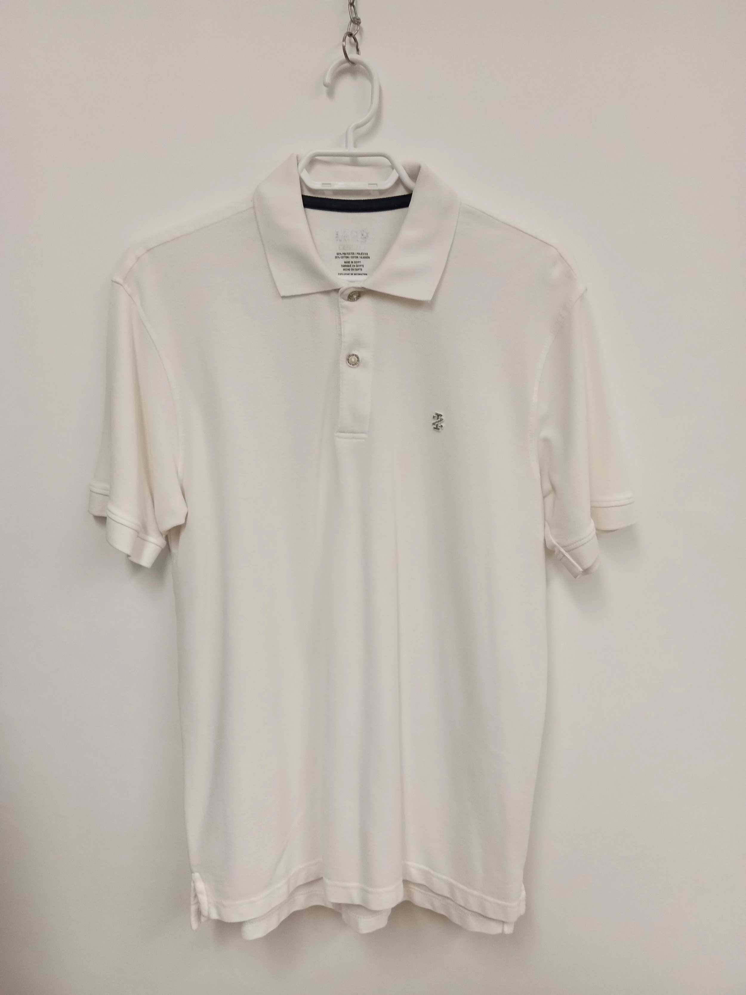 Polo (Polyester/Coton), Crème, IZOD, S