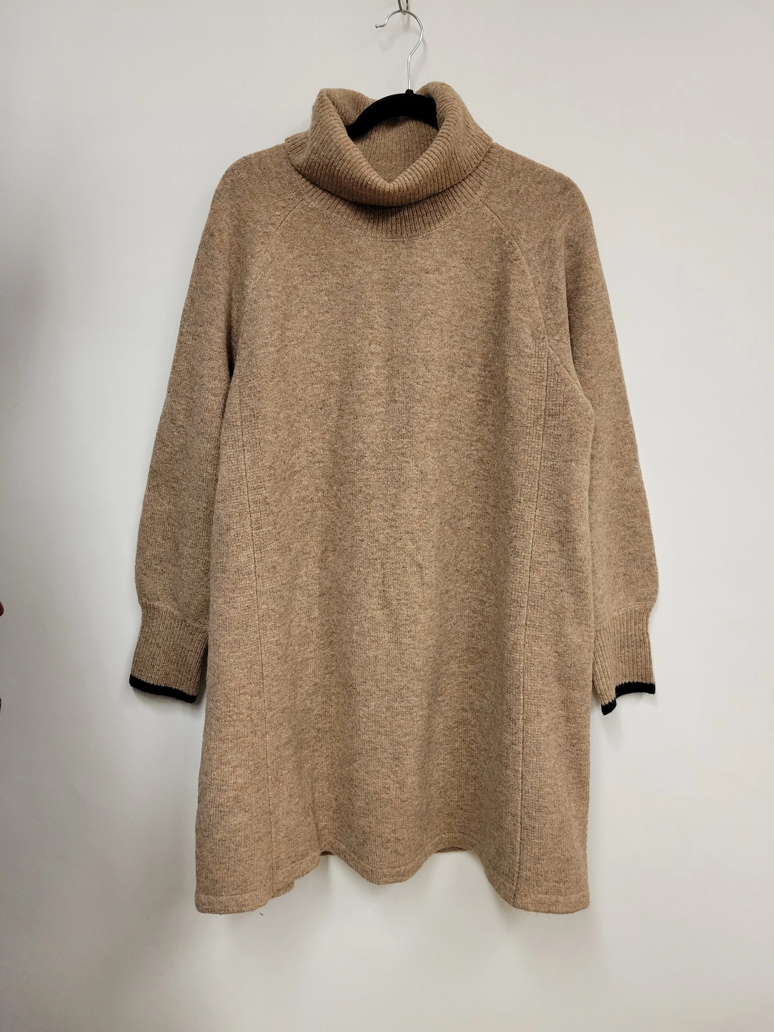 Robe beige en tricot épais col roulé, Hatley, XL