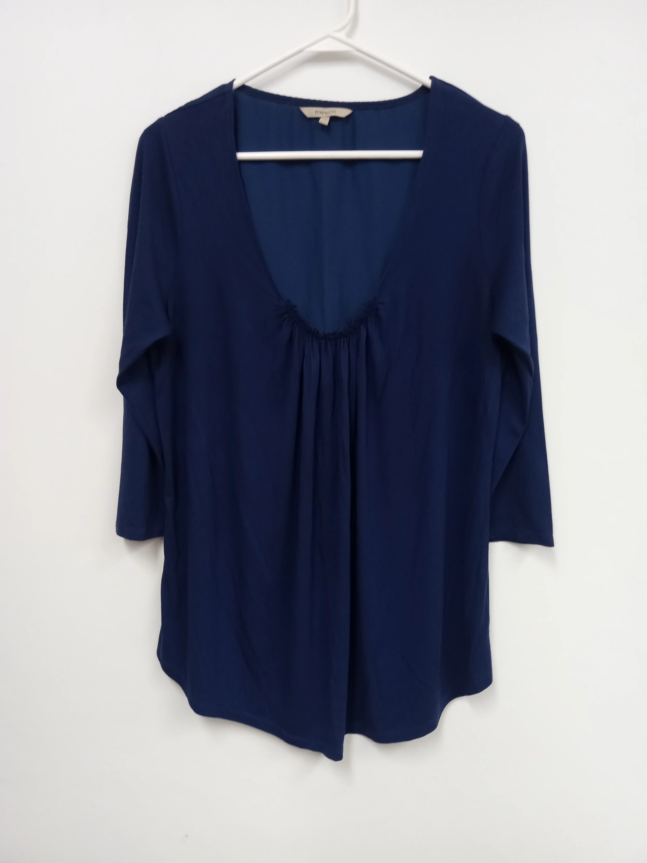 Haut léger bleu foncé, RW & Co., M