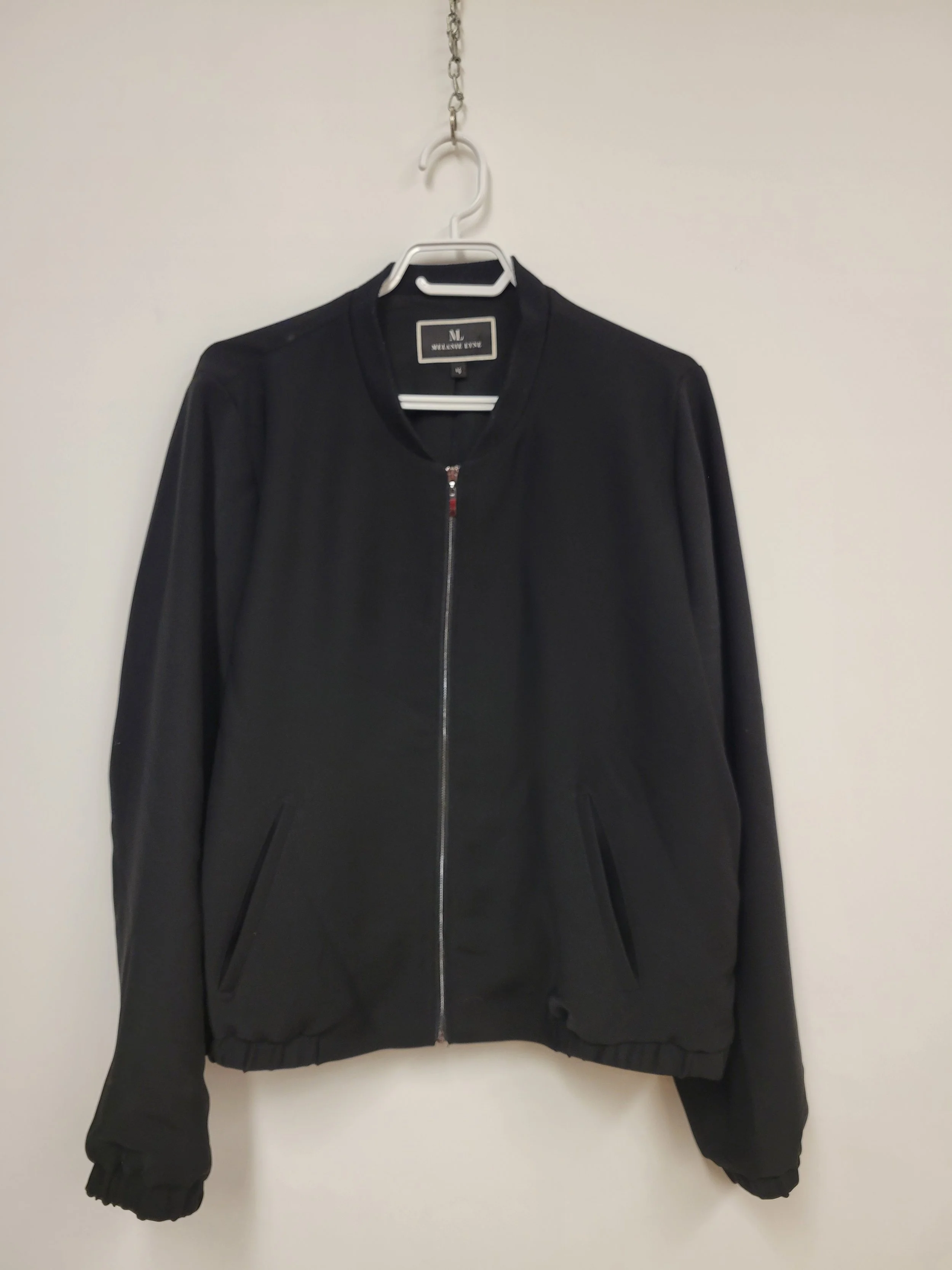 Blouson doublé, Polyester, Noir, MÉLANIE LYNE, Taille 14