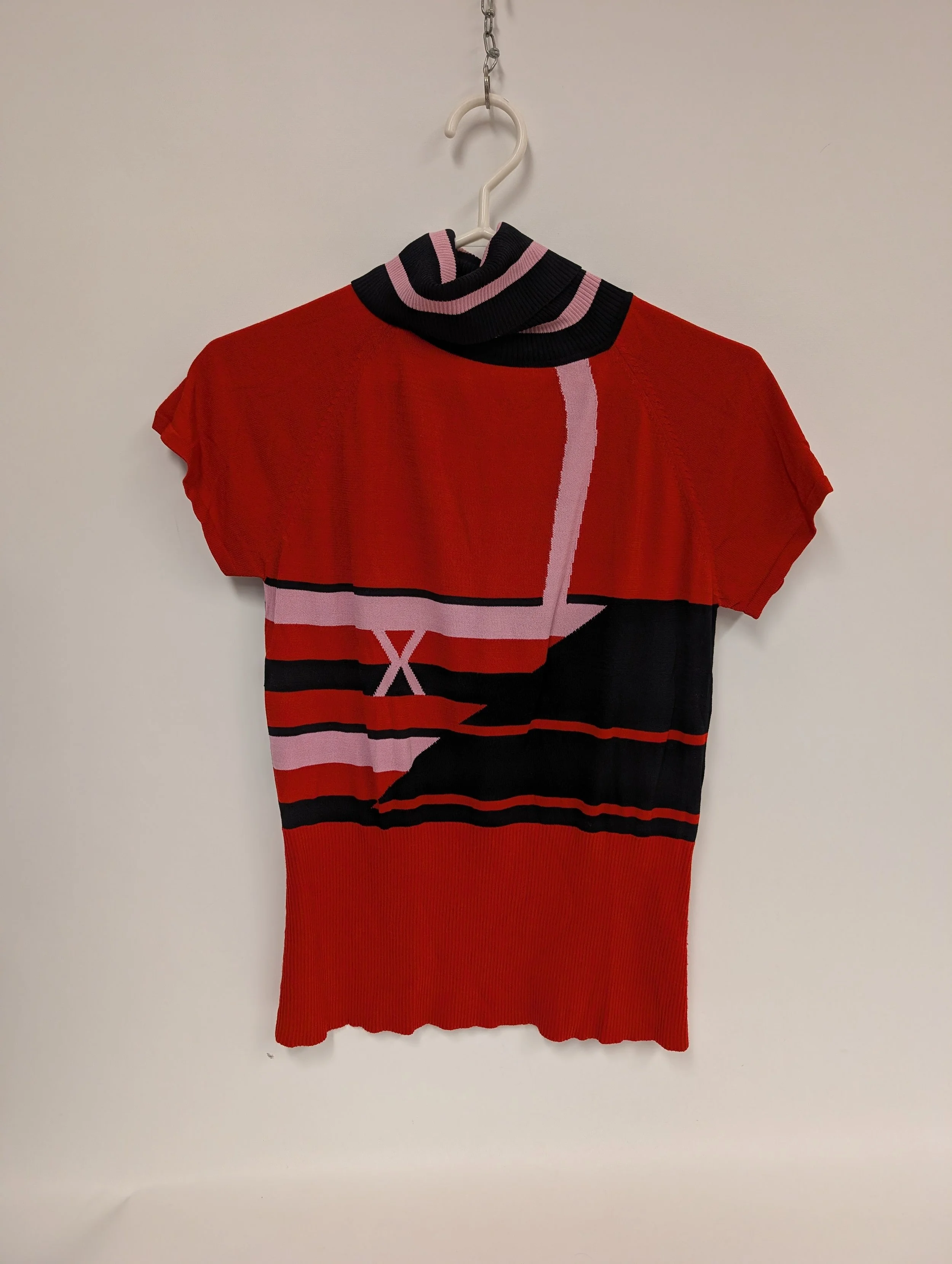 chandail rouge, col roulé, VITAE, L