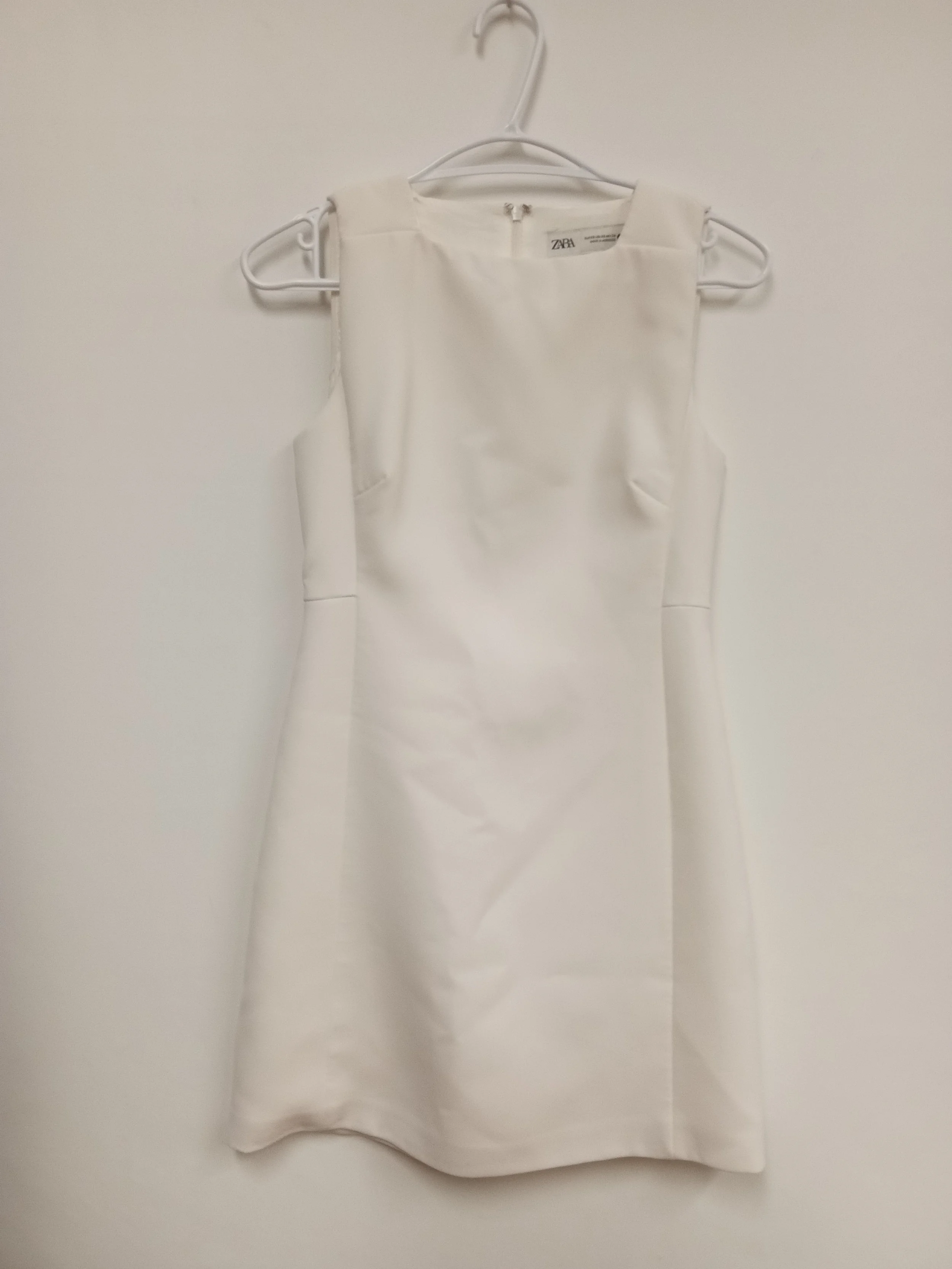 Robe blanche, comme neuve, Zara, XS
