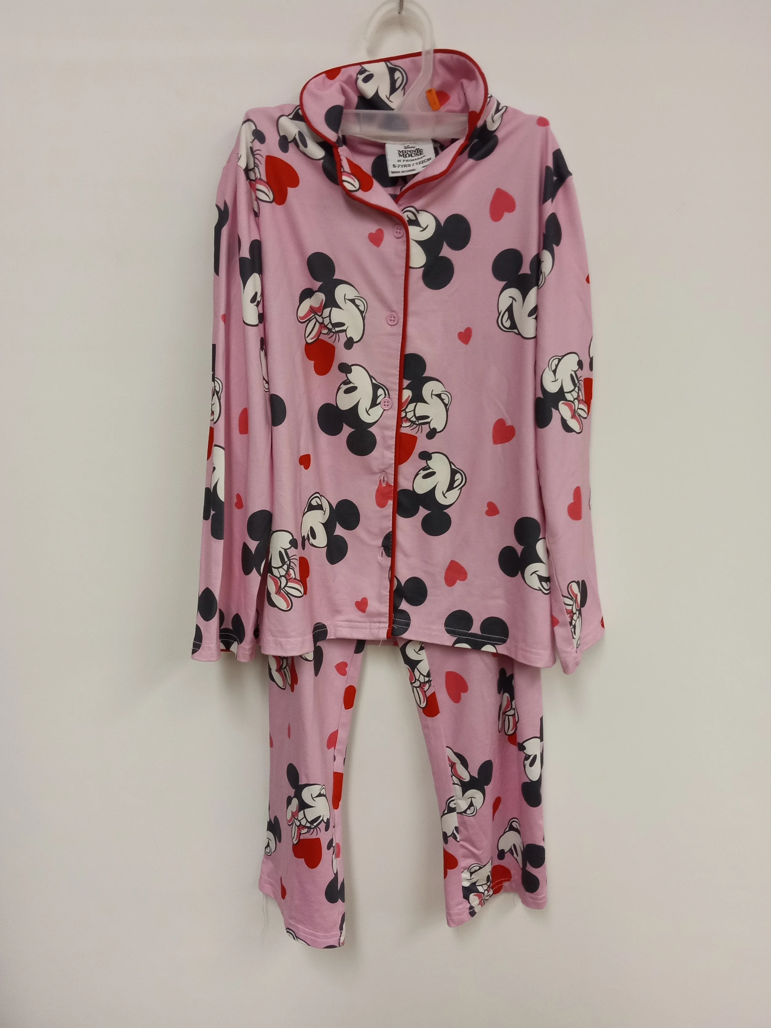 Pyjama rose Minnie et Mickey, Disney, 6-7 ans