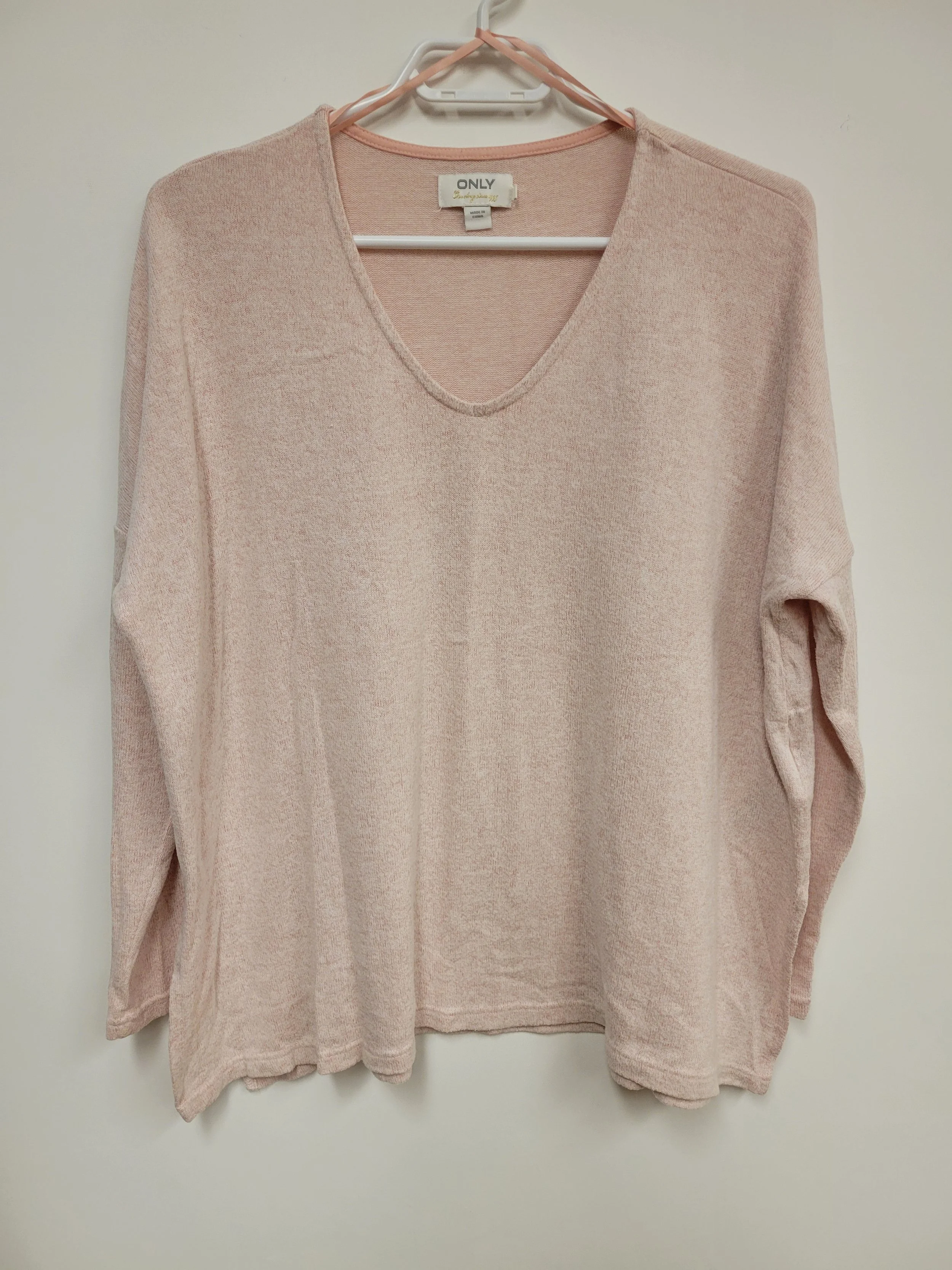 Chandail rose pâle doux, Only, M