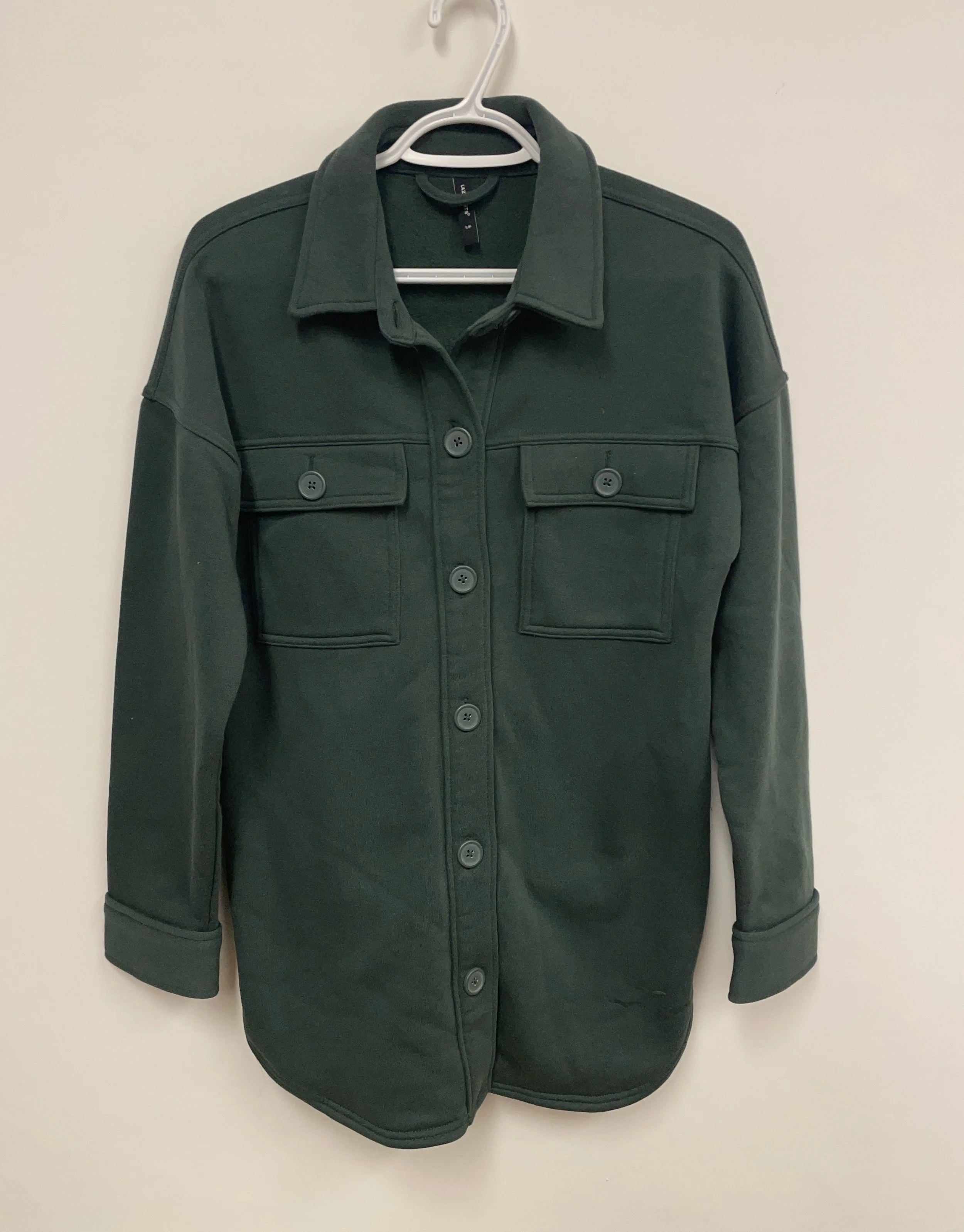 Veste verte forêt, LAZYPANTS, coton et polyester, S.