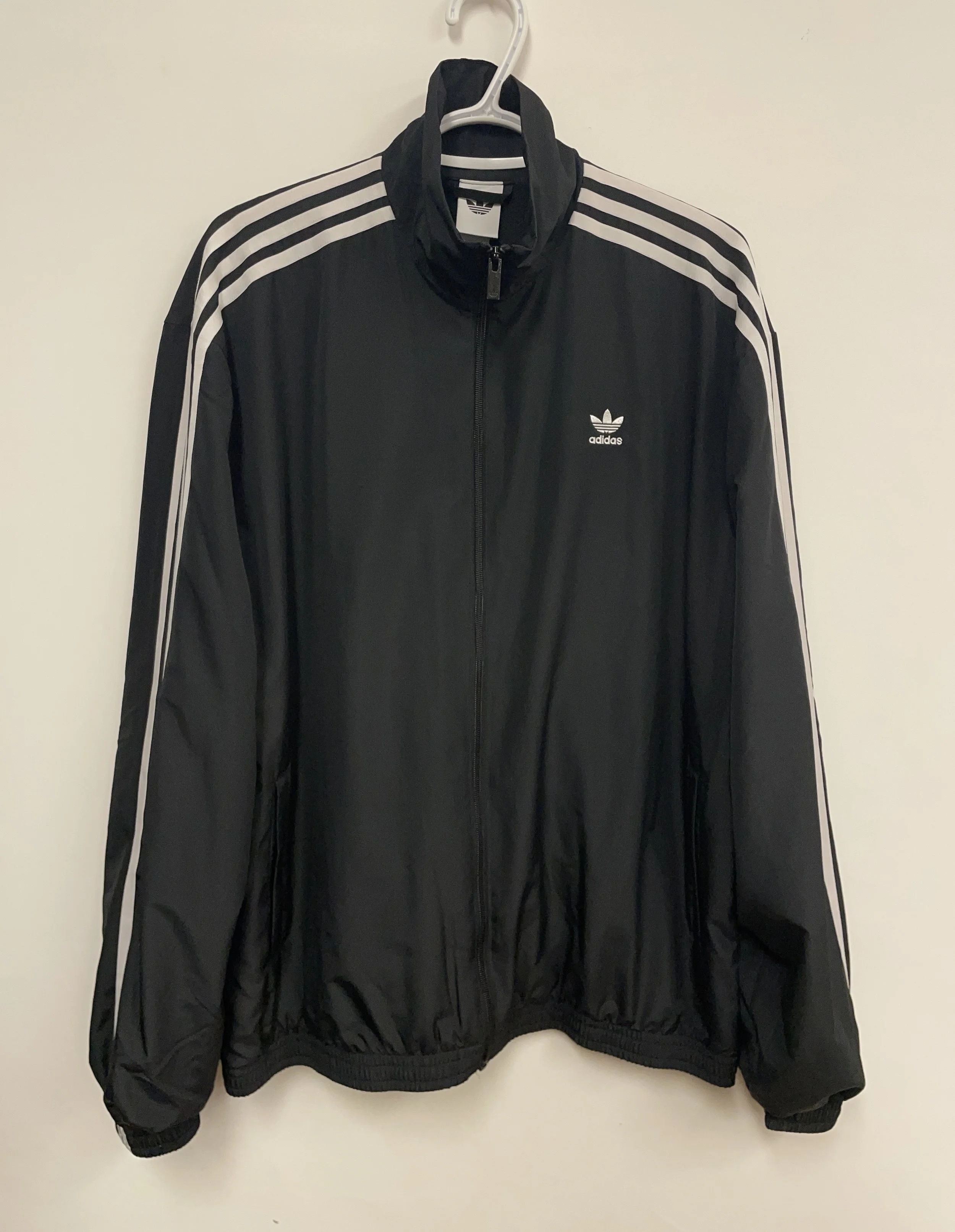 Coupe-vent mince noir et blanc, ADIDAS, taille XS.