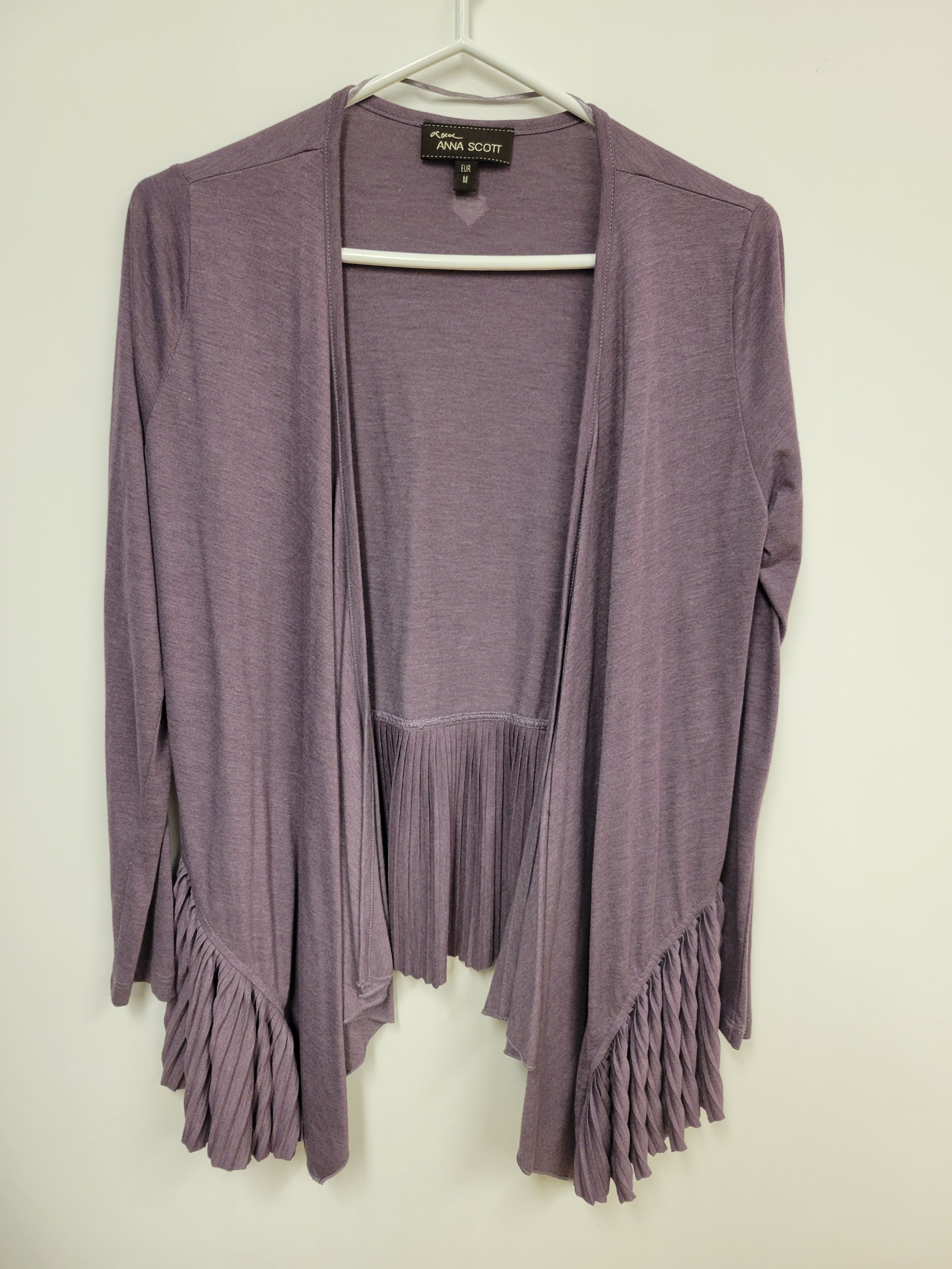 Cardigan mauve léger, Anna Scott, Medium