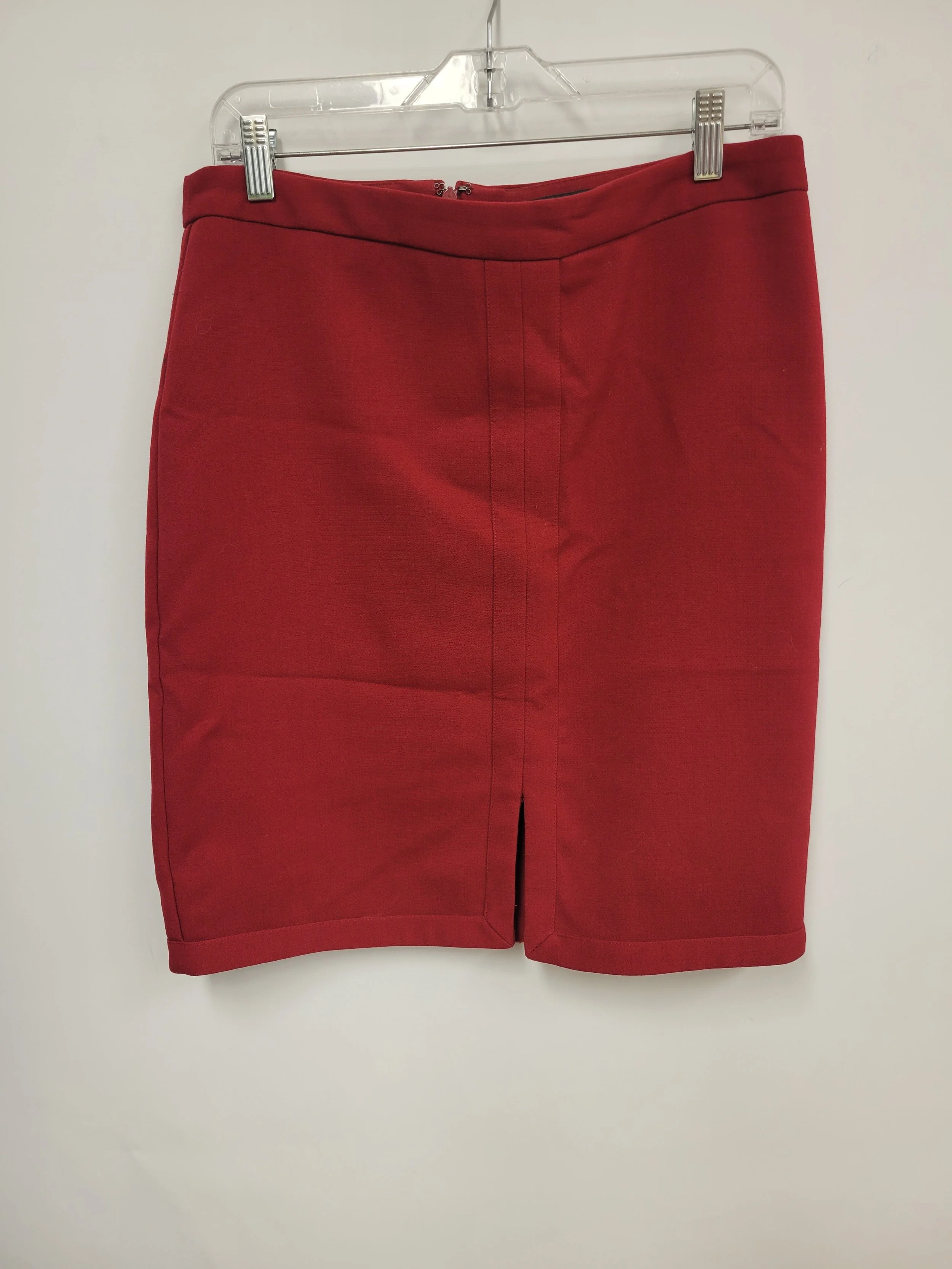 jupe rouge, banana republic, taille 8