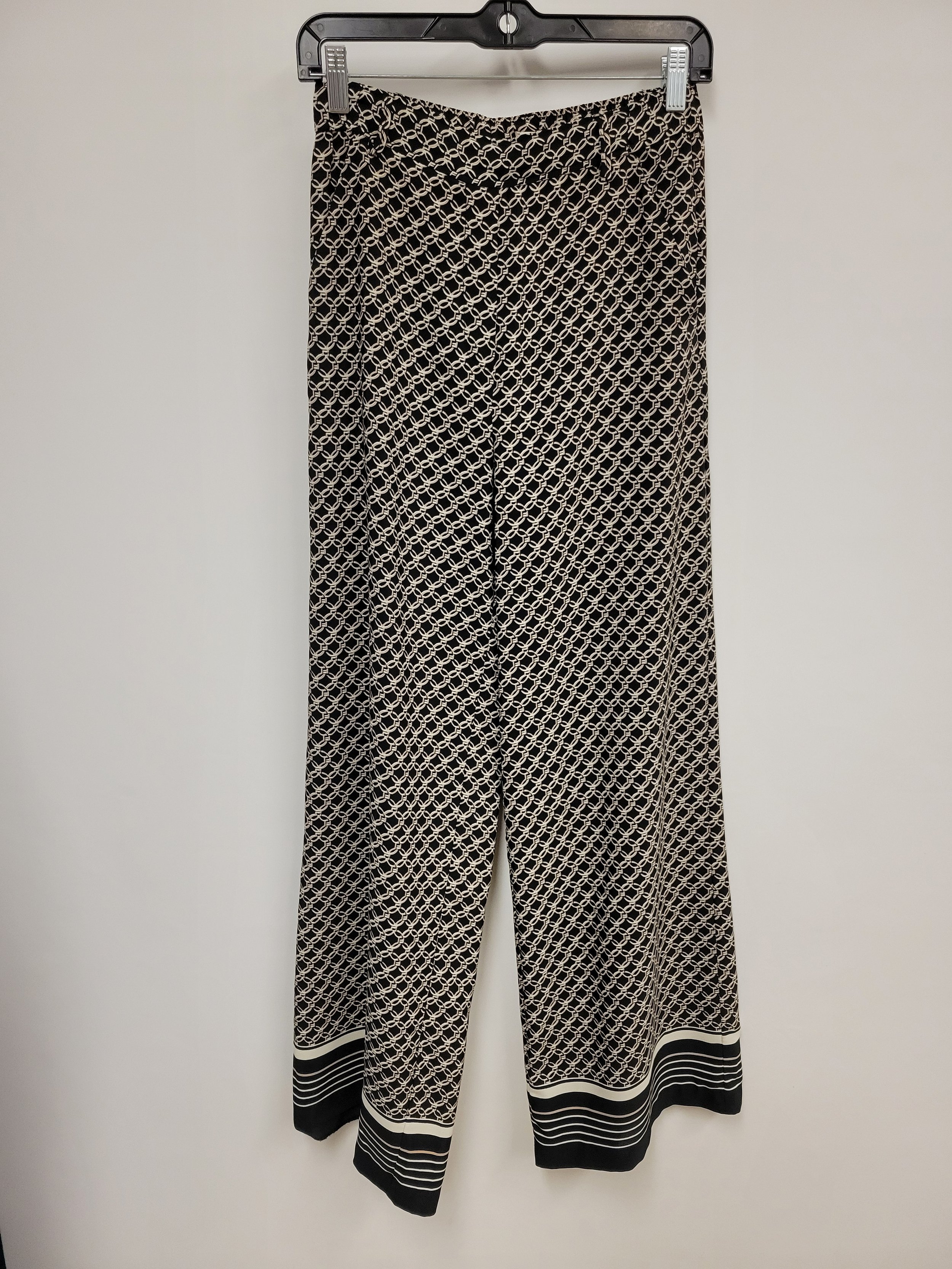 opantalon fluide jambe large à motif, H&M, taille 4