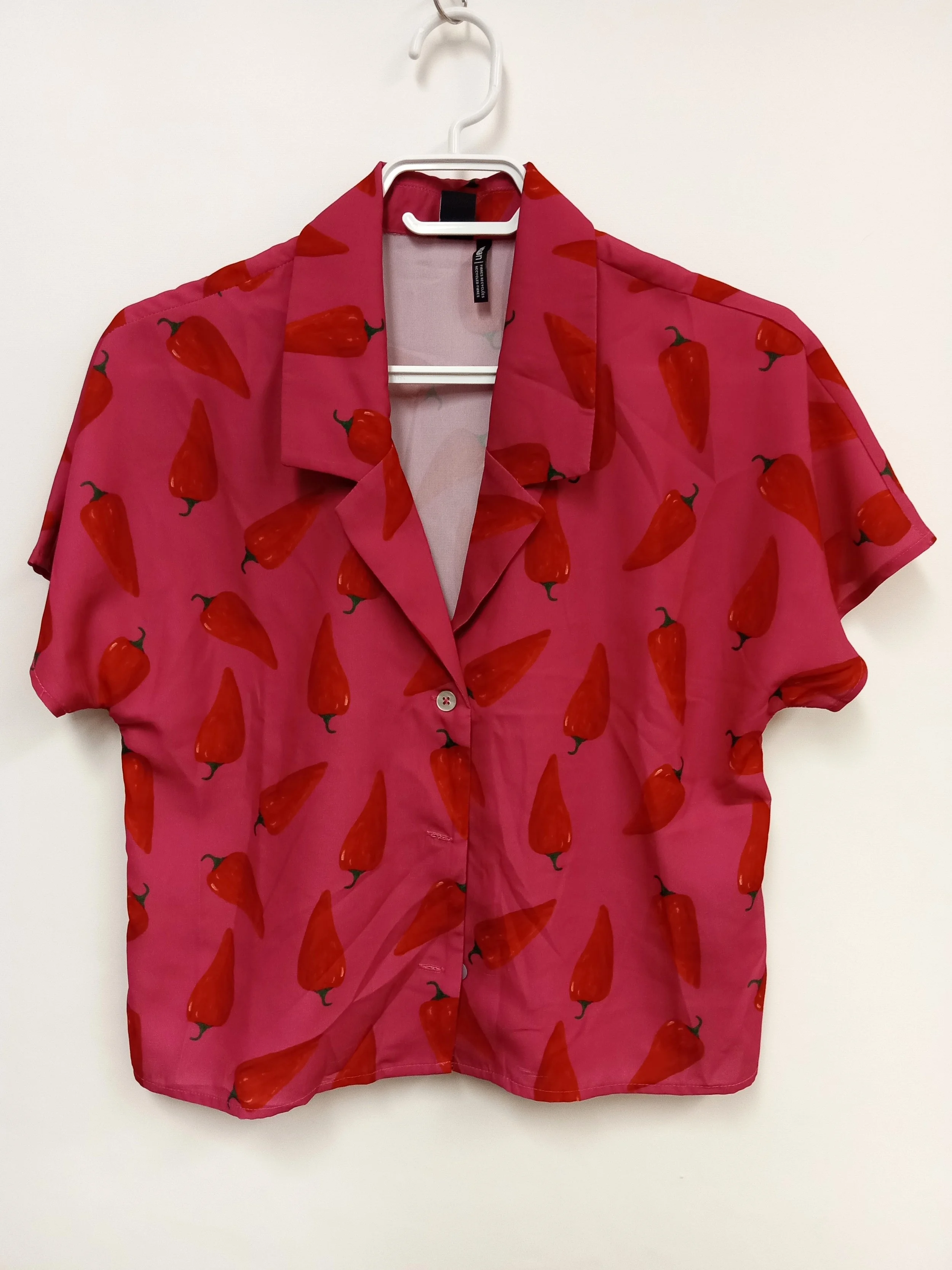 Haut rose avec poivrons rouges, Icone, XS