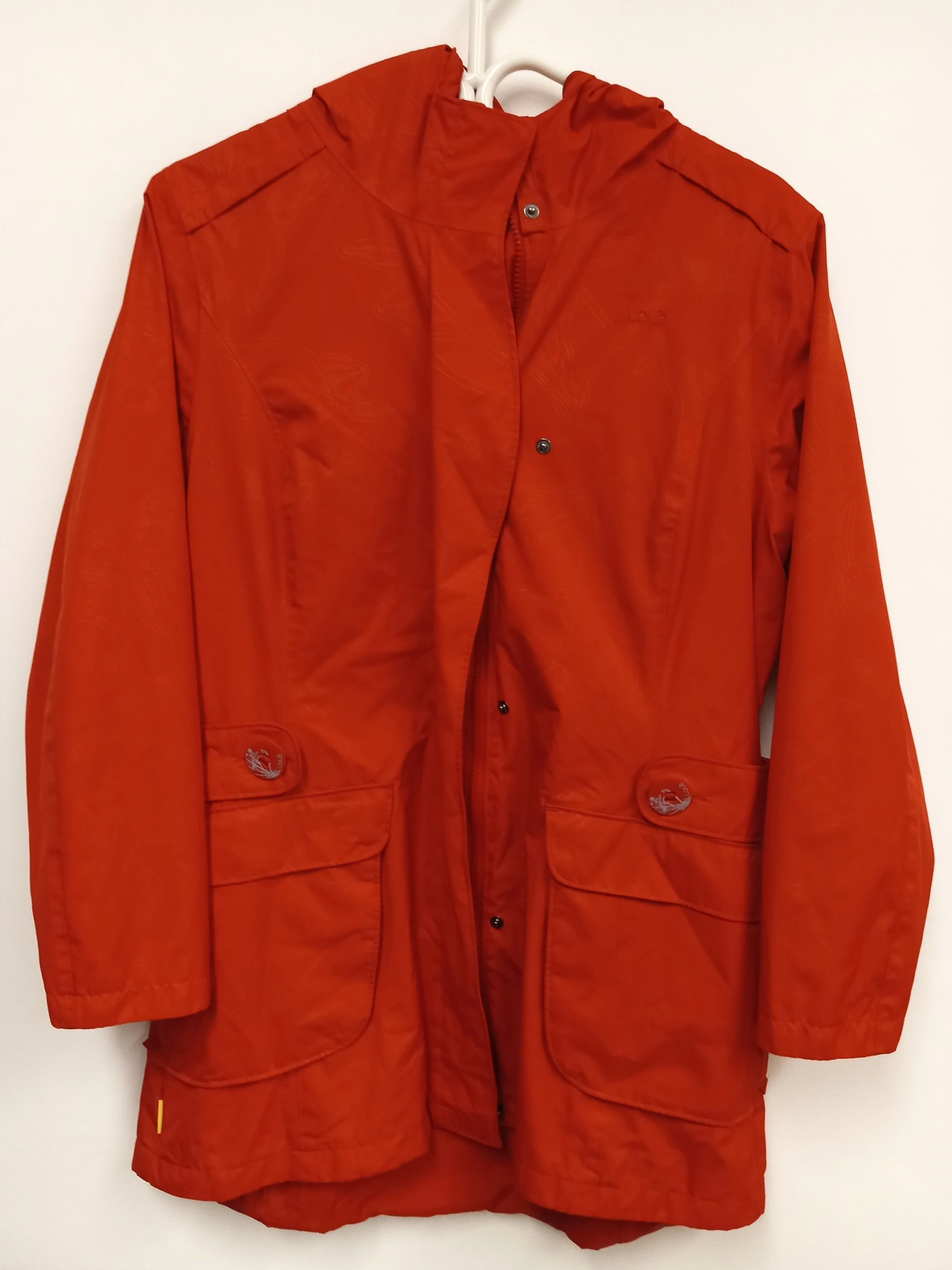 Imperméable rouge néon, Lole, 10-12 (M/L)