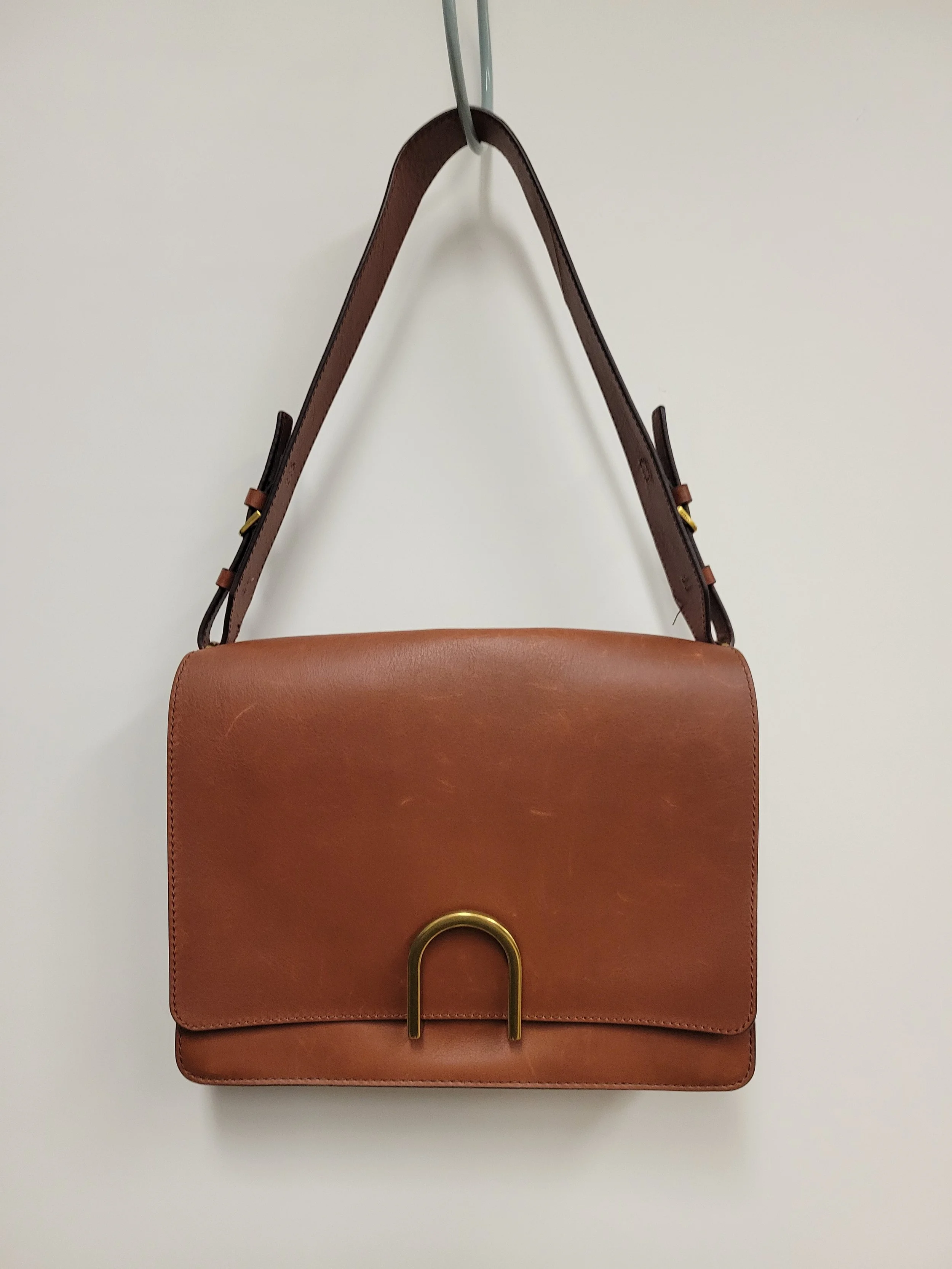 Sac à main brun cognac, Fossil, 12 po
