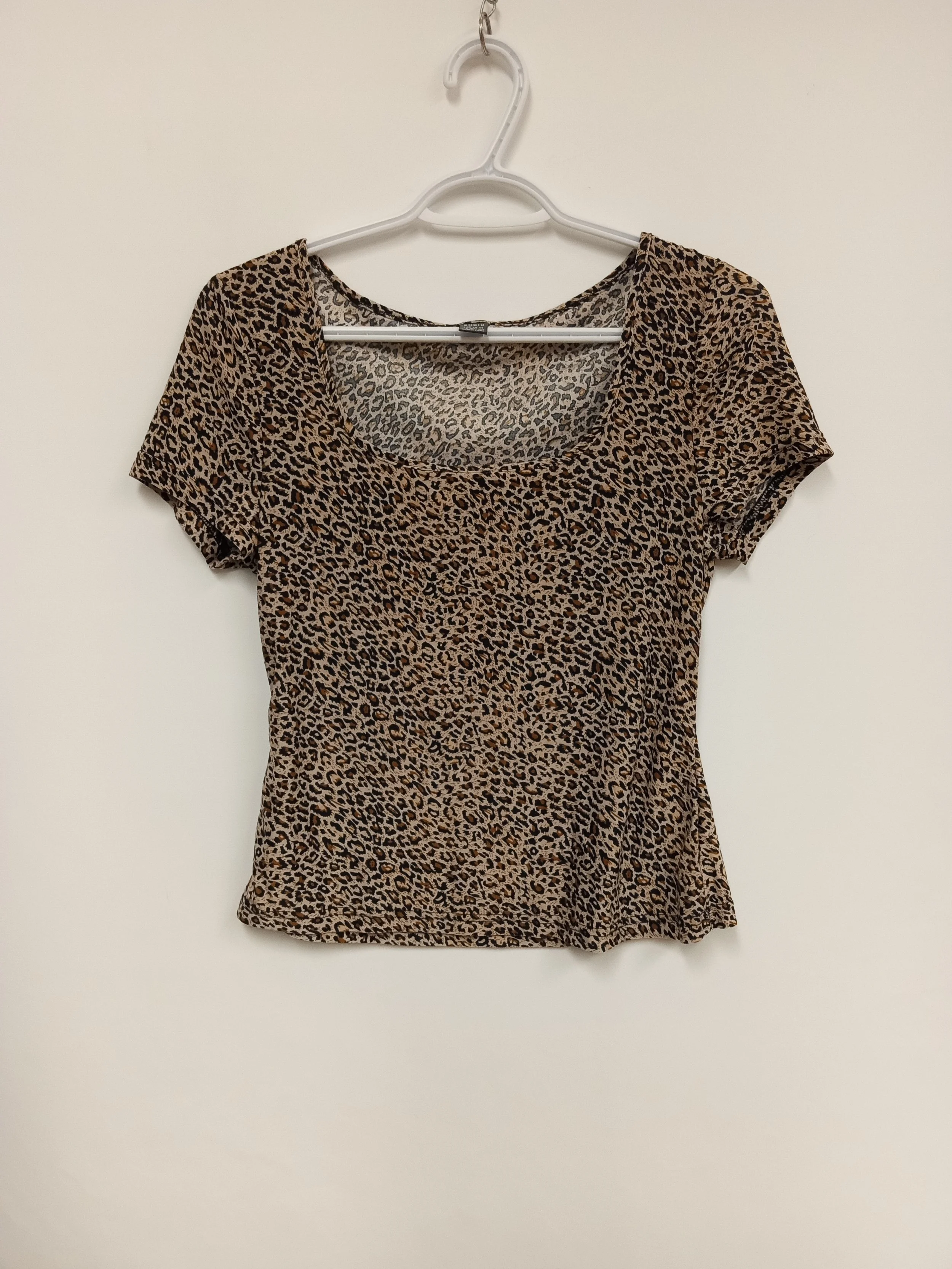 Haut manches courtes, motif léopard, Shein, L