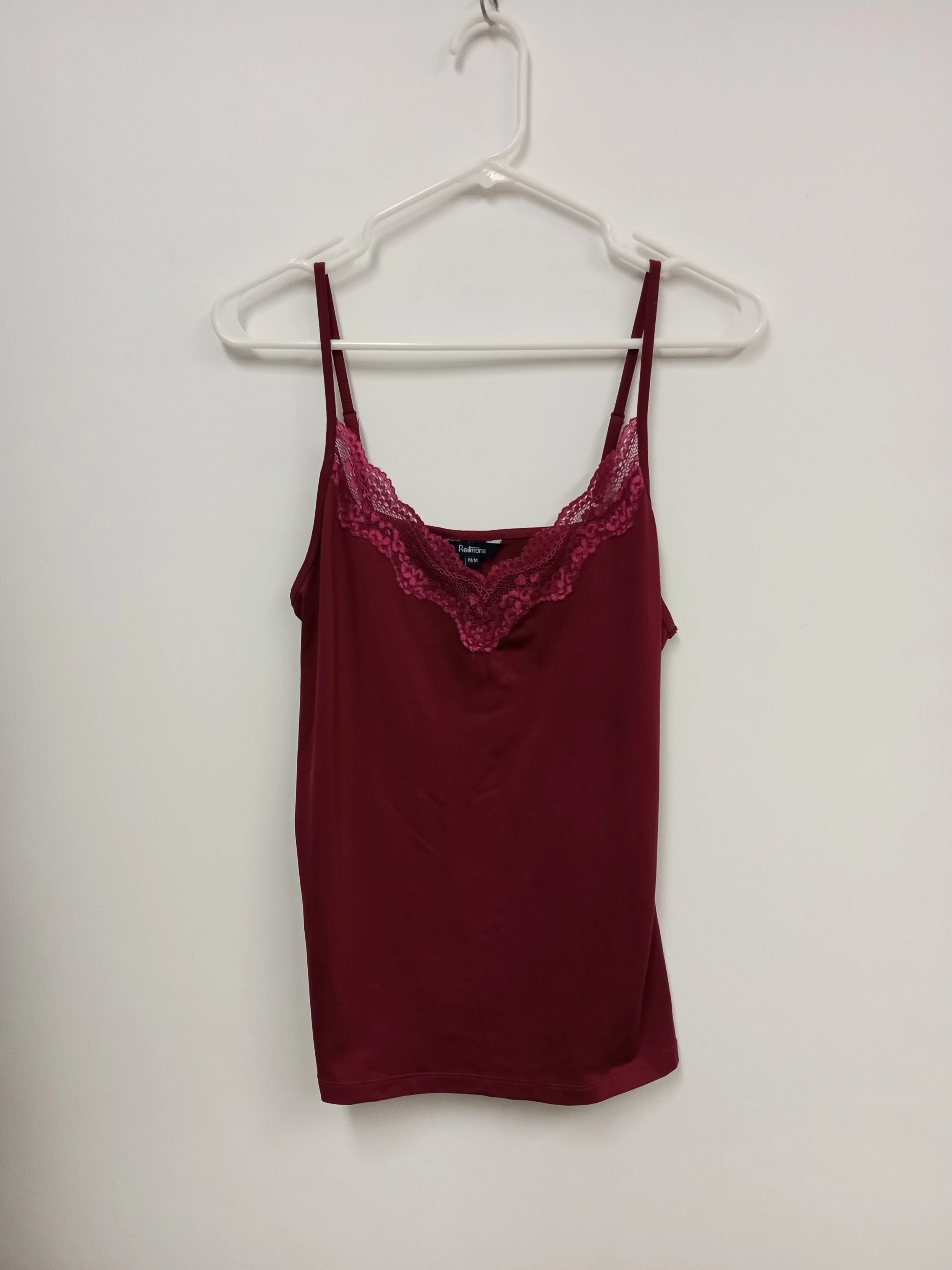 Camisole avec dentelle, framboise, Reitmans, M