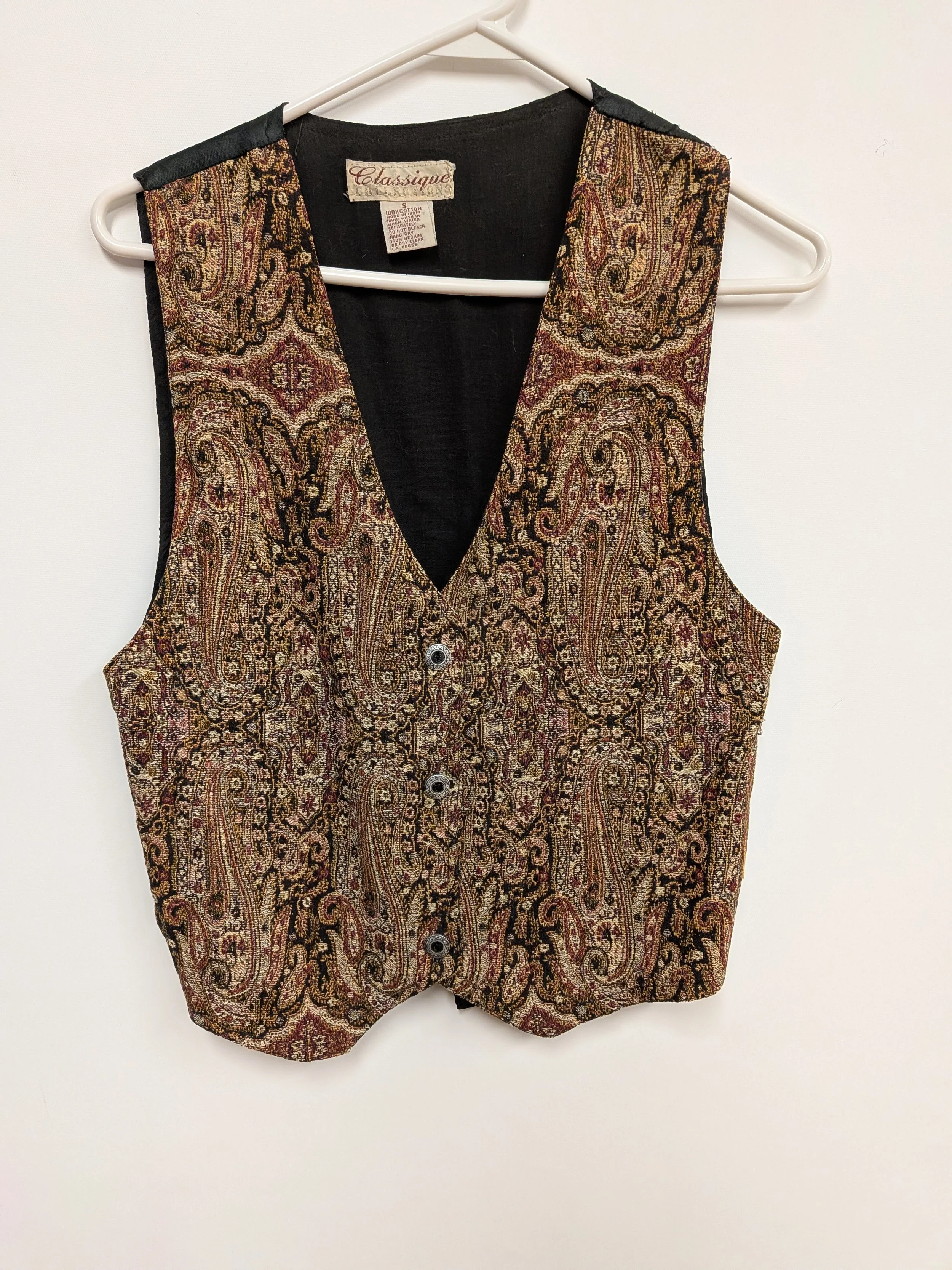 Veste en tapisserie motif paisley, Classique, S